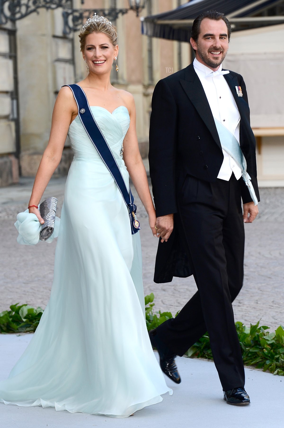 Princess Tatiana and Prince Nikolaos attend the wedding of Princess Madeleine of Sweden and Christopher O'Neill in Stockholm on June 8, 2013 (Pascal Le Segretain/Getty Images)