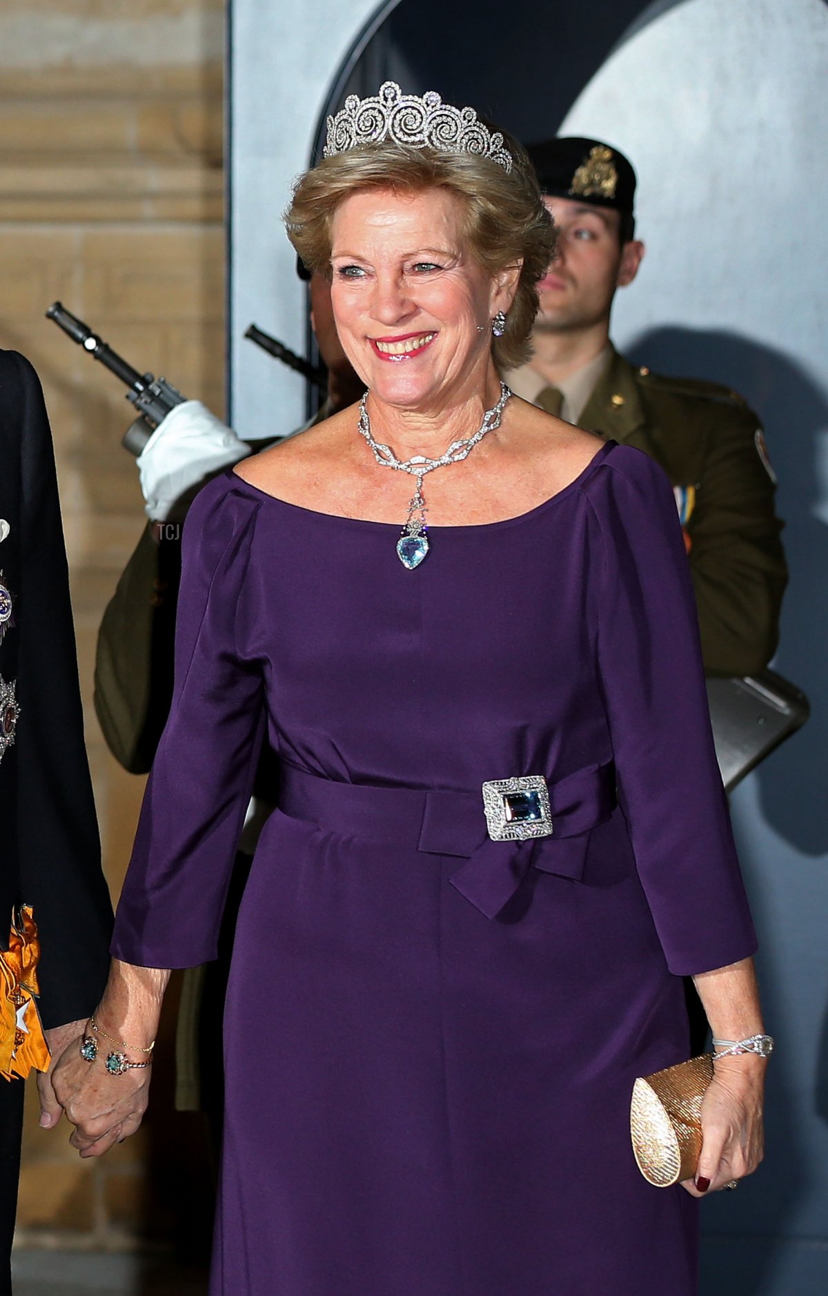Queen Anne-Marie attends a pre-wedding gala for Hereditary Grand Duke Guillaume of Luxembourg and Countess Stephanie of Lannoy at the Grand Ducal Palace in Luxembourg, October 19, 2012 (Sean Gallup/Getty Images)