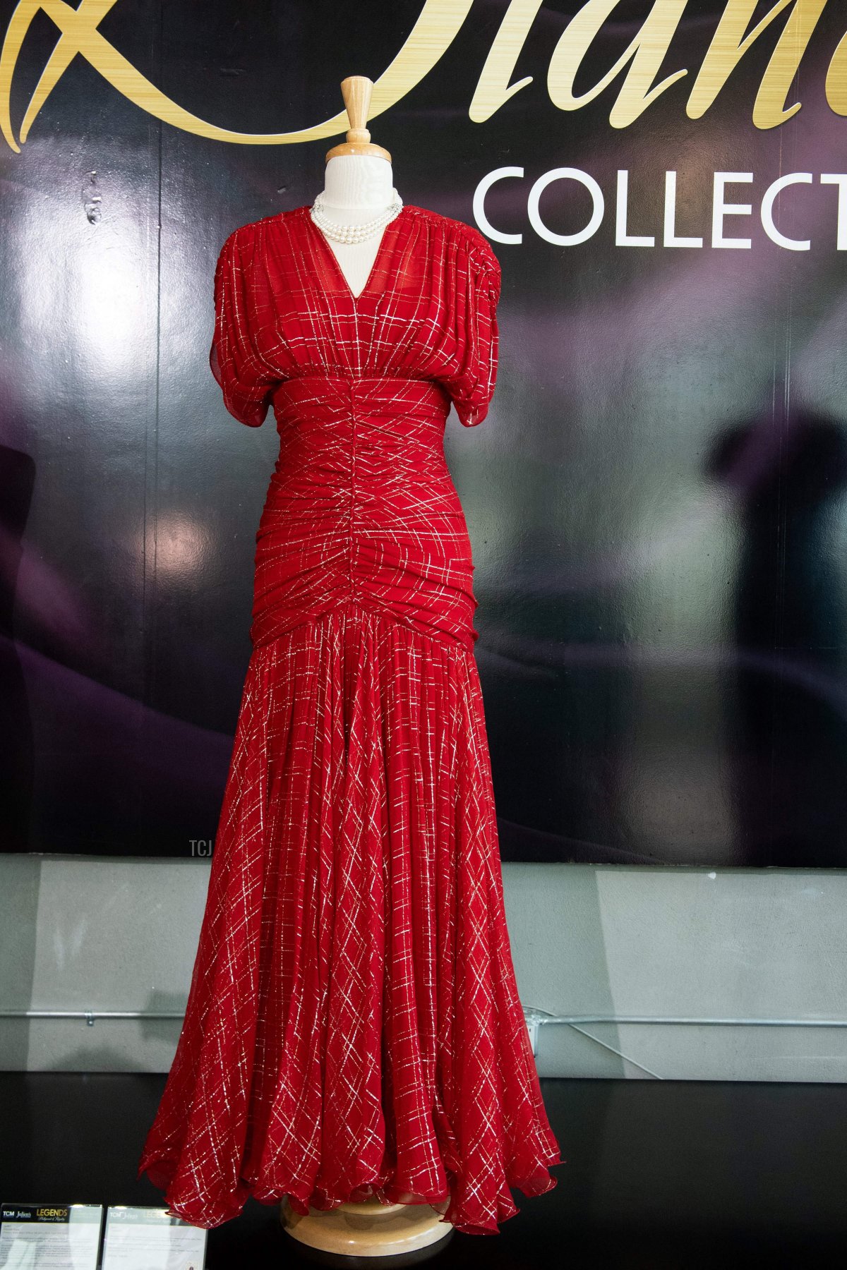 Dresses from the collection of Diana, Princess of Wales are displayed in Beverly Hills ahead of their sale by Julien's Auctions, August 28, 2023 (VALERIE MACON/AFP via Getty Images)