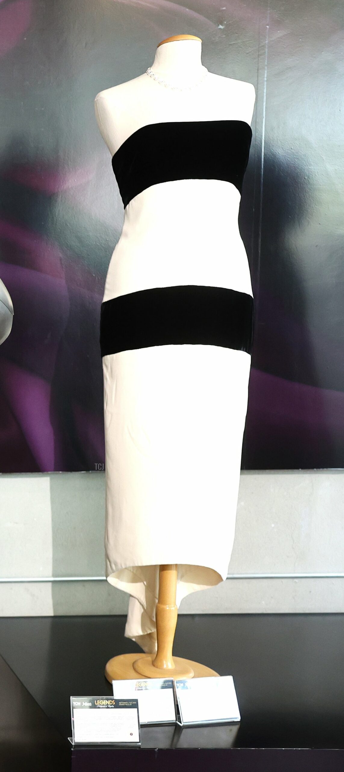 Dresses from the collection of Diana, Princess of Wales are displayed in Beverly Hills ahead of their sale by Julien's Auctions, August 28, 2023 (VALERIE MACON/AFP via Getty Images)