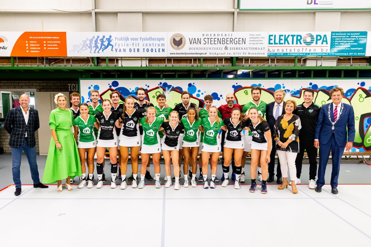 King Willem-Alexander and Queen Maxima of the Netherlands are pictured in Bennekom during their regional visit to the Gelderse Valley on August 31, 2023 (Patrick van Katwijk/Getty Images)