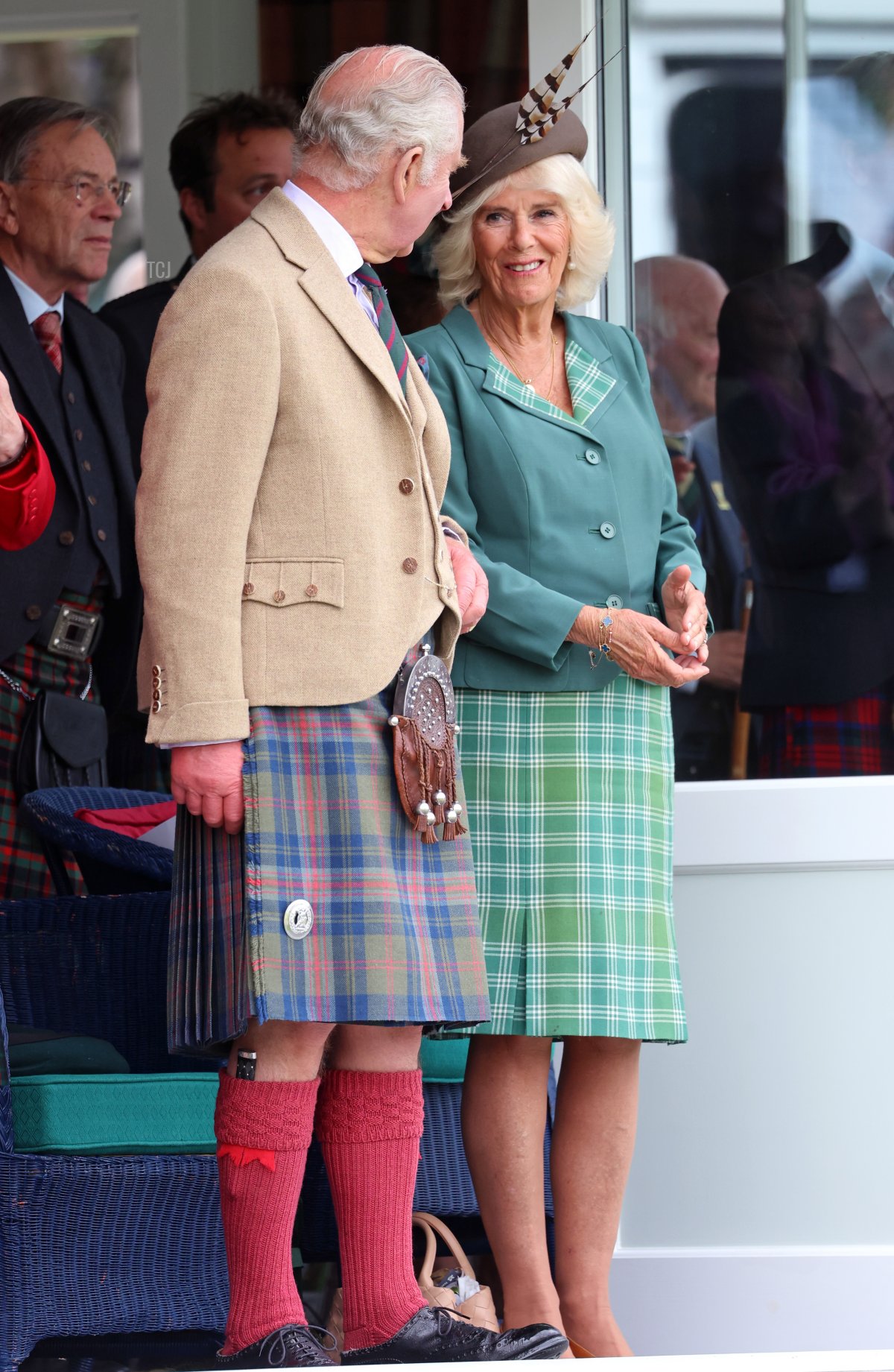 King Charles III and Queen Camilla attend the Braemar Gathering at the Princess Royal and Duke of Fife Memorial Park in Braemar, Scotland, on September 2, 2023 (Chris Jackson/Getty Images)