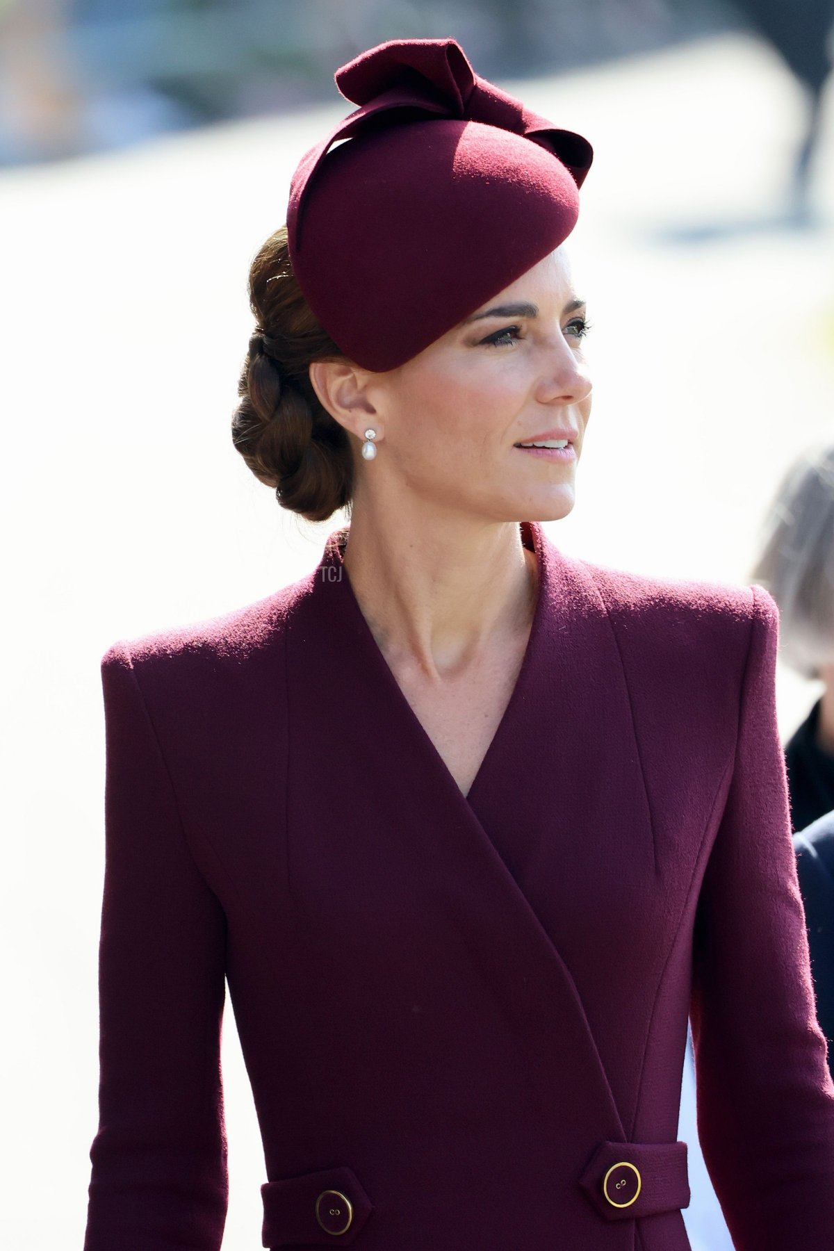 The Princess of Wales arrives for a service at St. David's Cathedral in Pembrokeshire, Wales, to commemorate the first anniversary of the death of Queen Elizabeth II, September 8, 2023 (Chris Jackson/Getty Images)