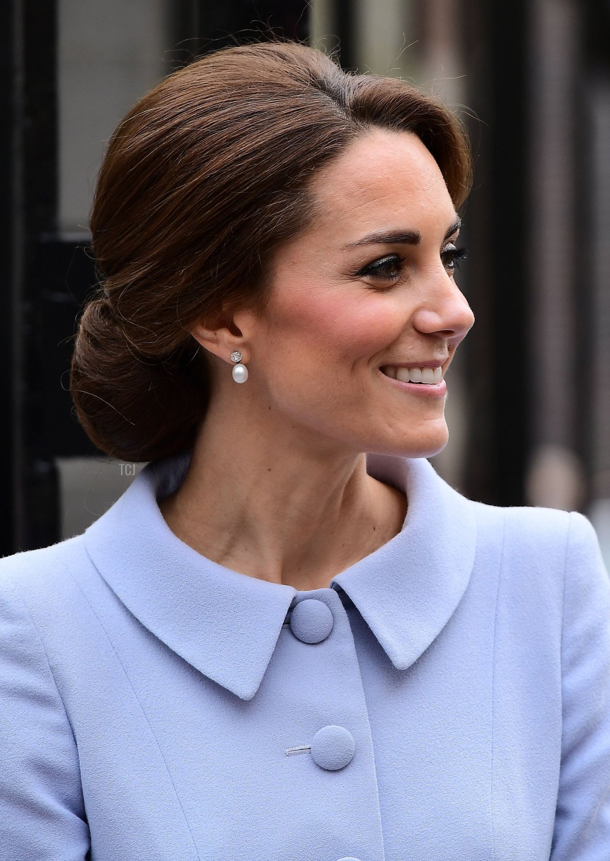 The Duchess of Cambridge visits a special exhibition, "Vermeer and Contemporaries from the British Royal Collection," in The Hague during a visit to the Netherlands, October 11, 2016 (EMMANUEL DUNAND/AFP via Getty Images)