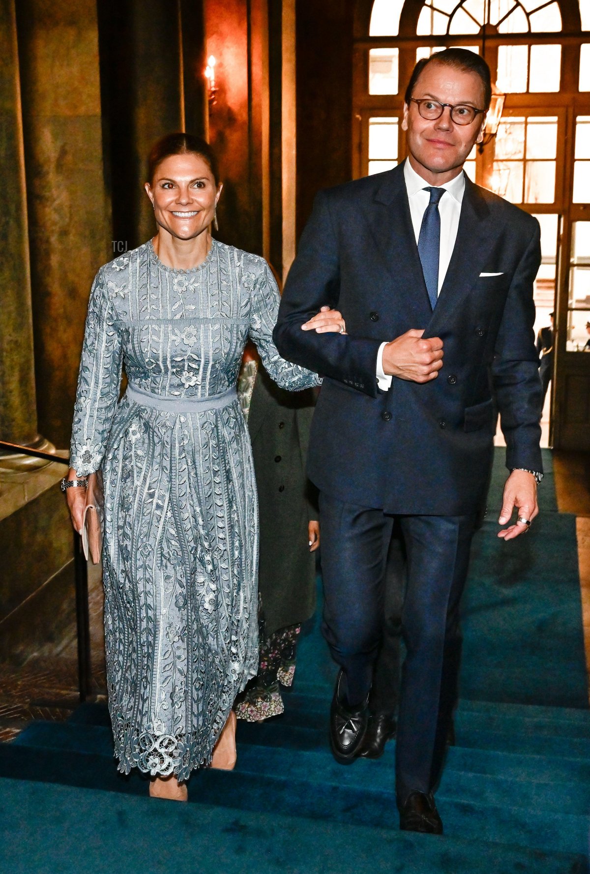 Crown Princess Victoria and Prince Daniel of Sweden arrive for a reception for members of the Riksdag and the government at the Royal Palace in Stockholm on September 13, 2023 (Jonas Ekströmer/TT News Agency/Alamy)