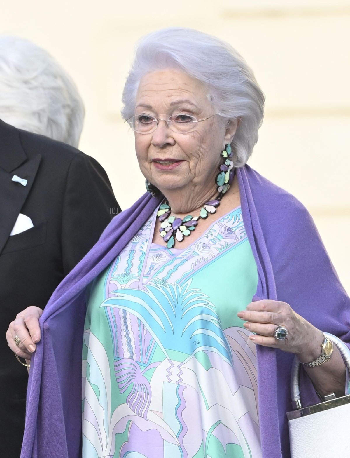 Princess Christina arrives at the Drottningholm Palace Theatre for a Golden Jubilee opera performance on September 14, 2023 (Fredrik Sandberg/TT News Agency/Alamy)