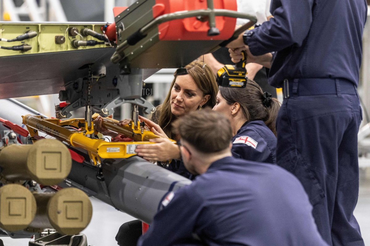 The Princess of Wales visits Royal Naval Air Station Yeovilton on September 18, 2023 (Richard Pohle - WPA Pool/Getty Images)