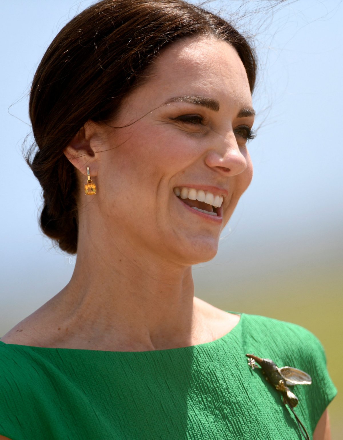 The Duchess of Cambridge departs from Norman Manley International Airport in Kingston, Jamaica, on March 24, 2022 (RICARDO MAKYN/AFP via Getty Images)