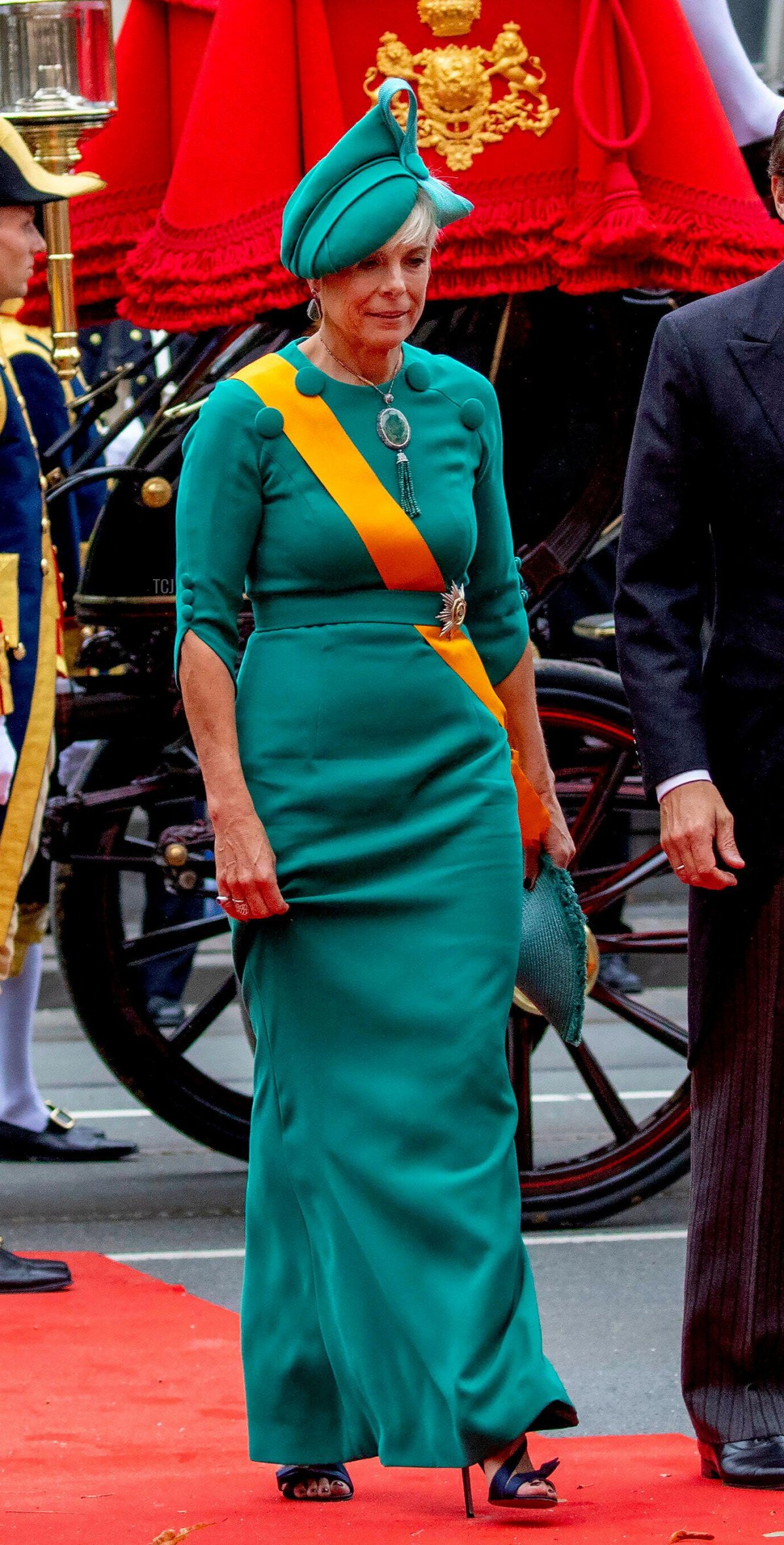 Princess Laurentien of the Netherlands arrives at the Royal Theater in The Hague for Prinsjedag on September 19, 2023 (Albert Nieboer/DPA Picture Alliance/Alamy)