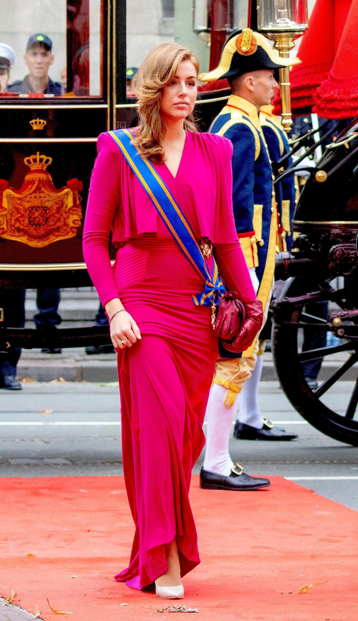 Princess Alexia of the Netherlands arrives at the Royal Theater in The Hague for Prinsjedag on September 19, 2023 (Albert Nieboer/DPA Picture Alliance/Alamy)