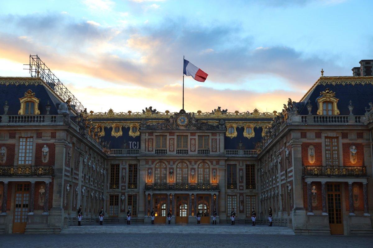The Palace of Versailles is pictured ahead of a state dinner given in honor of King Charles III and Queen Camilla during the British state visit to France, September 20, 2023 (Chris Jackson/Getty Images)
