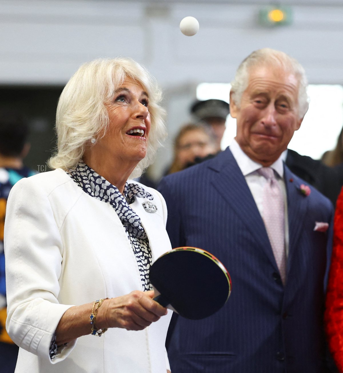 King Charles III and Queen Camilla of the United Kingdom visit Saint-Denis in Paris during the British state visit to France, September 21, 2023 (HANNAH MCKAY/POOL/AFP via Getty Images)