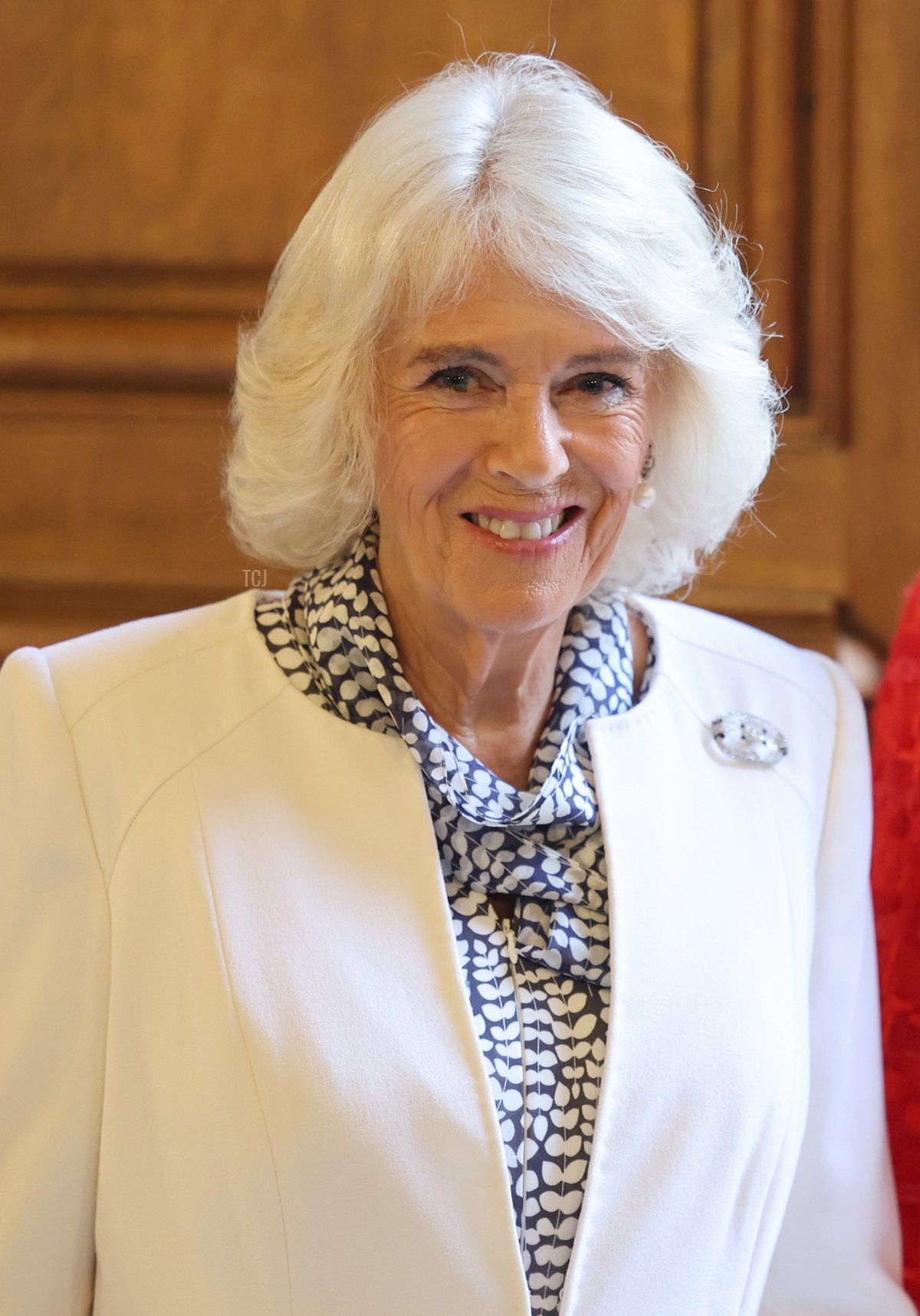 Queen Camilla of the United Kingdom visits the French National Library in Paris during the British state visit to France, September 21, 2023 (Chris Jackson/Getty Images)