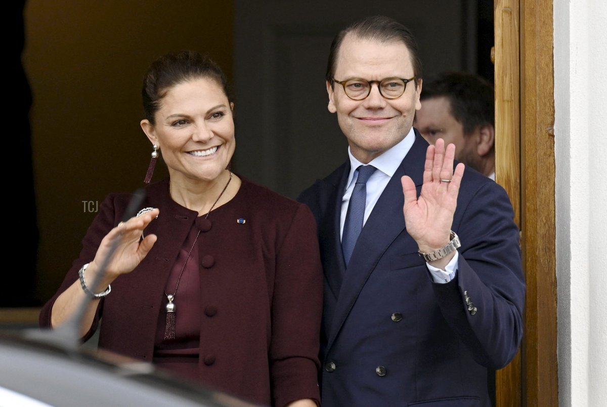 Crown Princess Victoria and Prince Daniel of Sweden visit Loviisa, Finland, on September 21, 2023 (MARKKU ULANDER/Lehtikuva/AFP via Getty Images)