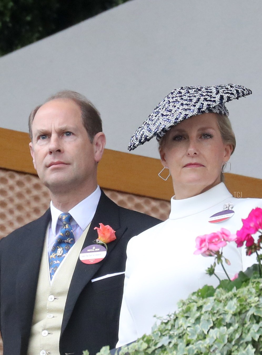 The Earl and Countess of Wessex on the second day of Royal Ascot as they mark their twentieth wedding anniversary on June 19, 2019 (Chris Jackson/Getty Images)