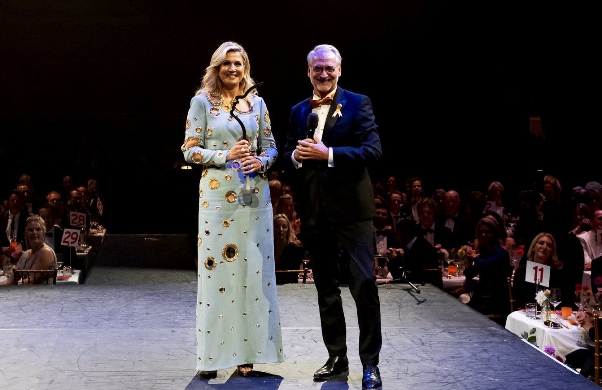 Queen Maxima of the Netherlands attends an anniversary benefit gala for the Princess Maxima Center for Pediatric Oncology in Amsterdam on September 28, 2023 (Koninklijk Huis)