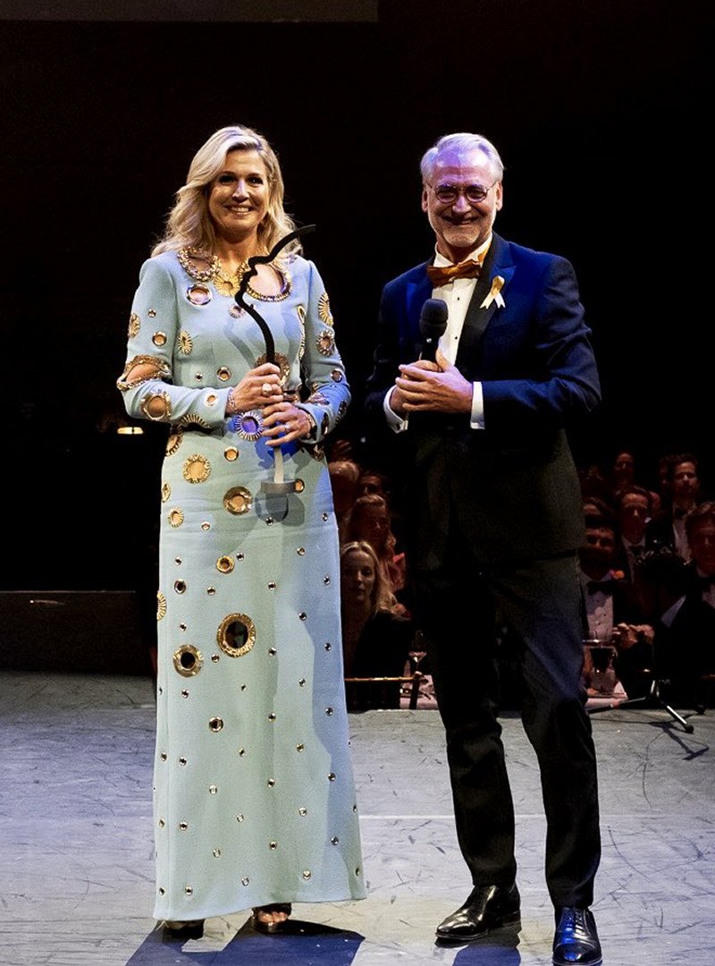 Queen Maxima of the Netherlands attends an anniversary benefit gala for the Princess Maxima Center for Pediatric Oncology in Amsterdam on September 28, 2023 (Koninklijk Huis)