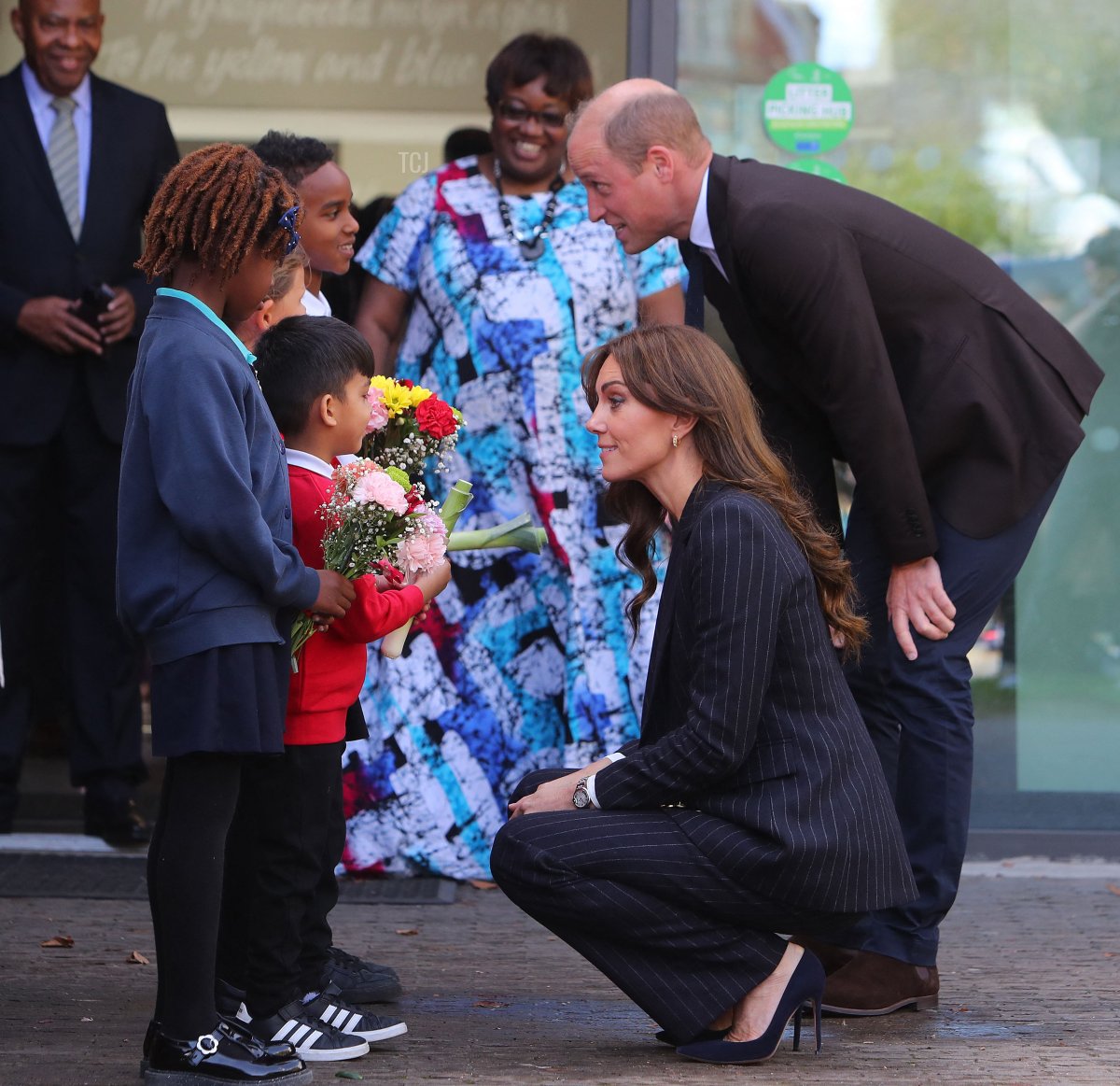 The Prince and Princess of Wales visit the Grange Pavilion to celebrate the start of Black History Month in Cardiff on October 3, 2023 (Geoff Caddick - WPA Pool/Getty Images)