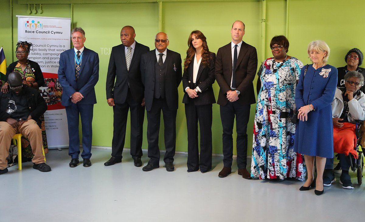 The Prince and Princess of Wales visit the Grange Pavilion to celebrate the start of Black History Month in Cardiff on October 3, 2023 (Geoff Caddick - WPA Pool/Getty Images)