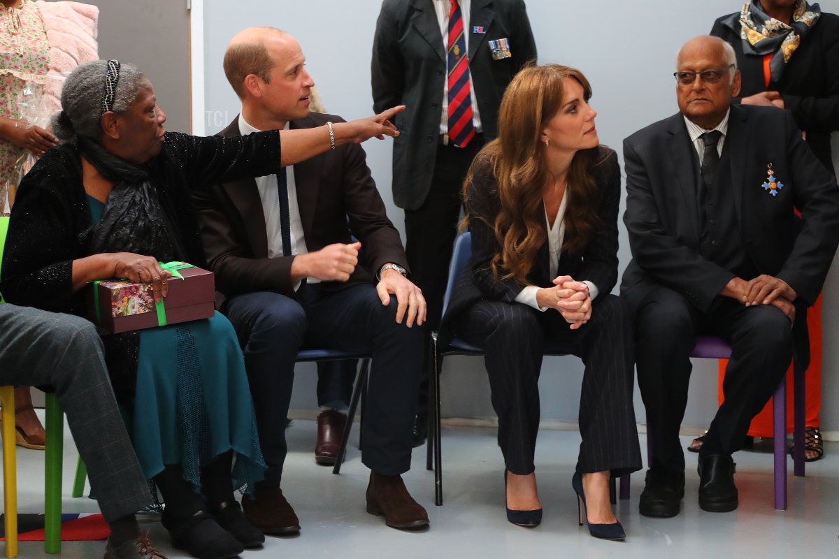 The Prince and Princess of Wales visit the Grange Pavilion to celebrate the start of Black History Month in Cardiff on October 3, 2023 (Geoff Caddick - WPA Pool/Getty Images)