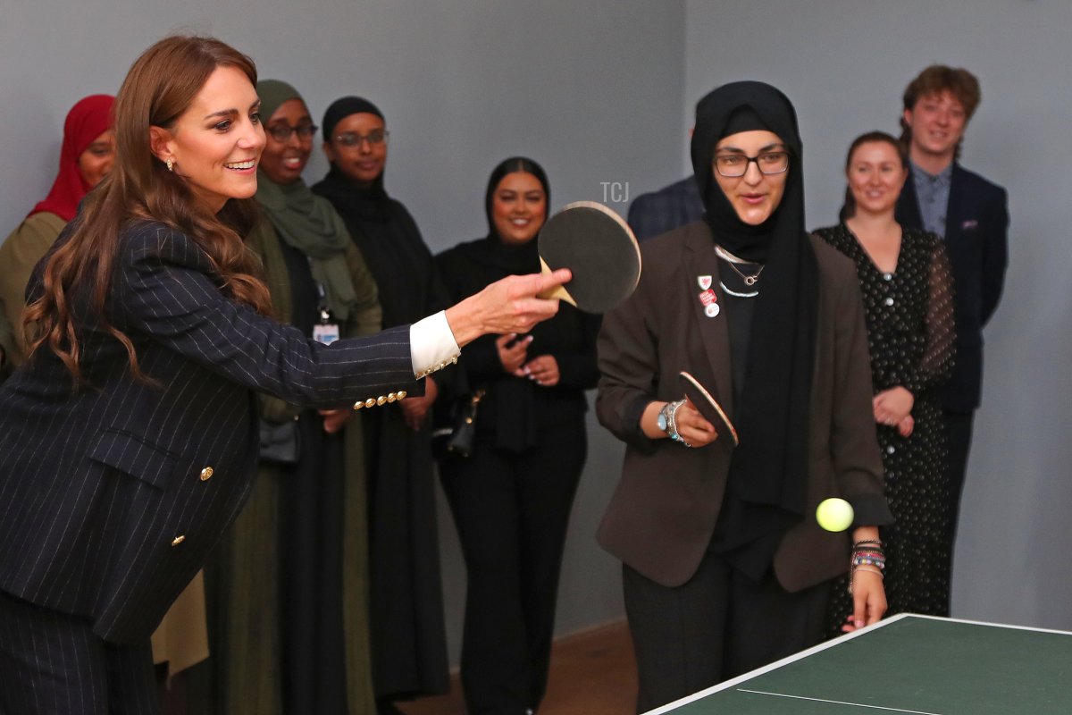 The Princess of Wales visits the Grange Pavilion to celebrate the start of Black History Month in Cardiff on October 3, 2023 (Geoff Caddick - WPA Pool/Getty Images)