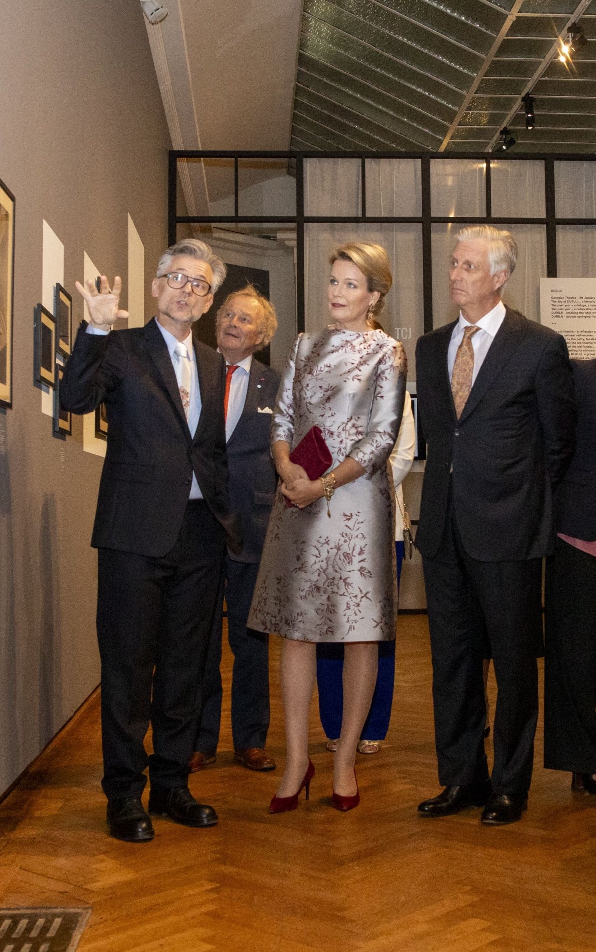 King Philippe and Queen Mathilde of the Belgians visit the Europalia Art Festival in Brussels on October 4, 2023 (HATIM KAGHAT/Belga/AFP via Getty Images)