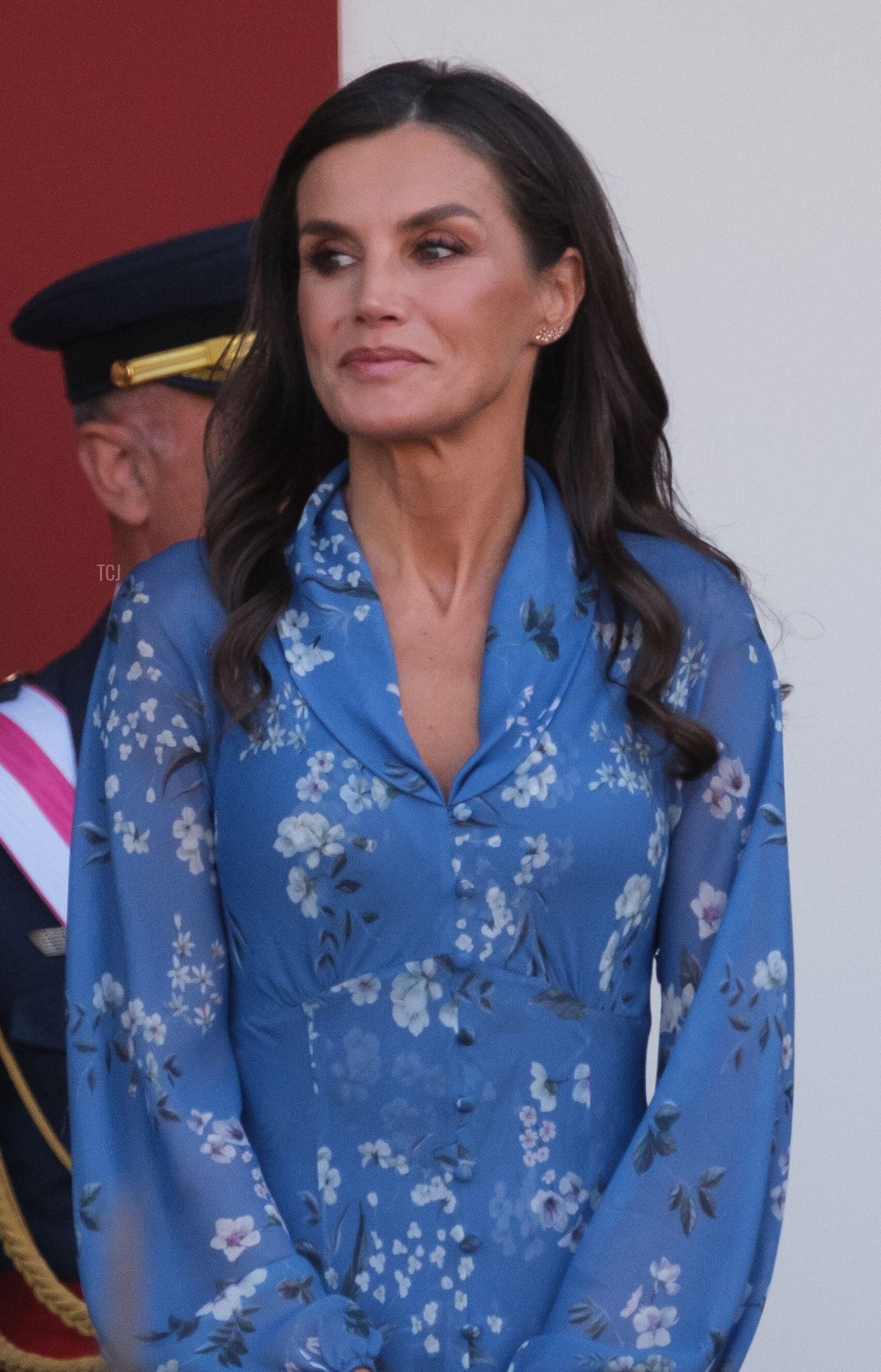 The Queen of Spain attends a military parade on the country's National Day in Madrid on October 12, 2023 (Oscar Gonzalez/Sipa USA/Alamy)
