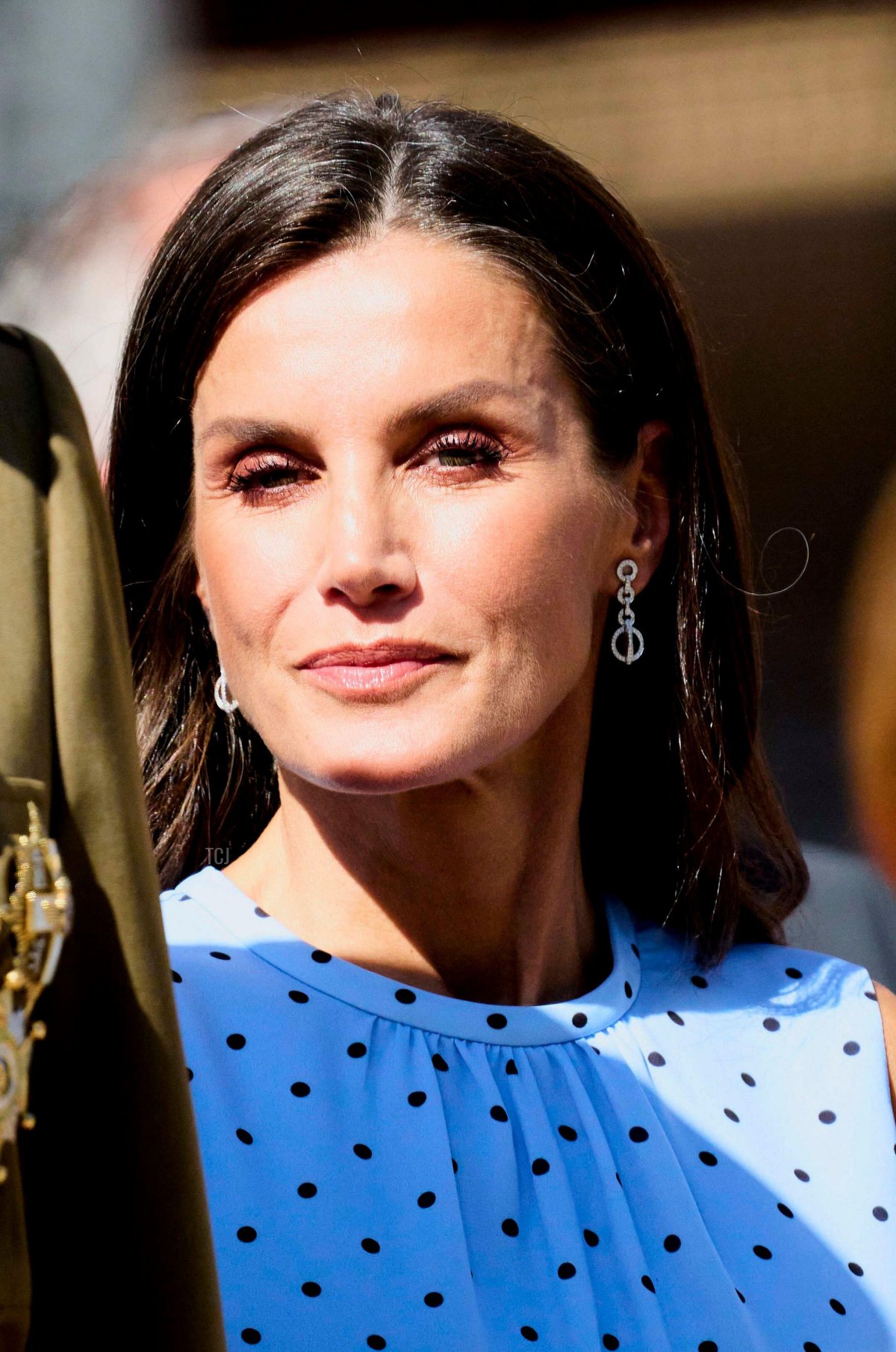 The Queen of Spain arrives at the military academy in Zaragoza to watch the Princess of Asturias pledge of allegiance to the flag, October 7, 2023 (agefotostock/Alamy)