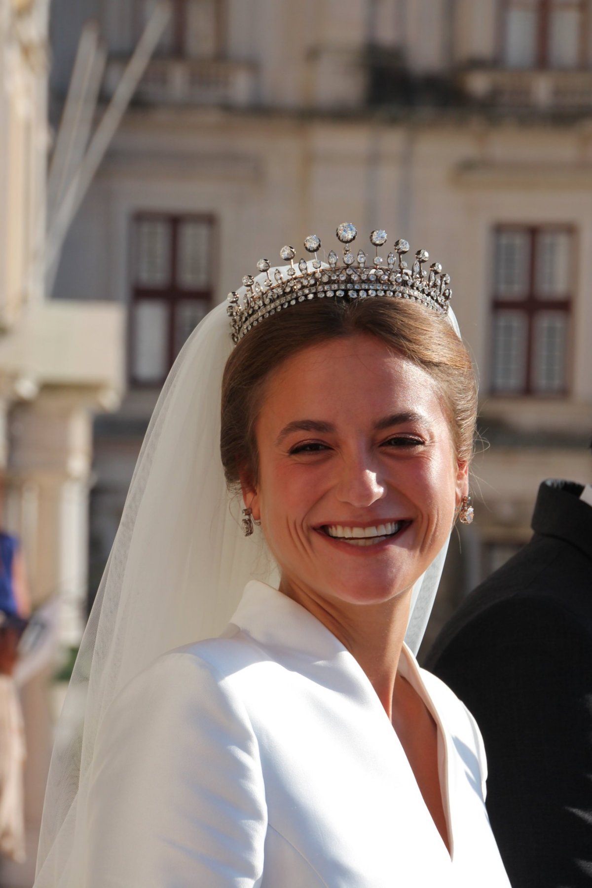 Infanta Maria Francisca de Braganza is pictured during the celebrations of her marriage to Duarte de Sousa Araújo Martins in Marfa, Portugal on October 7, 2023 (Photograph © NettyRoyal. Do not reproduce.)