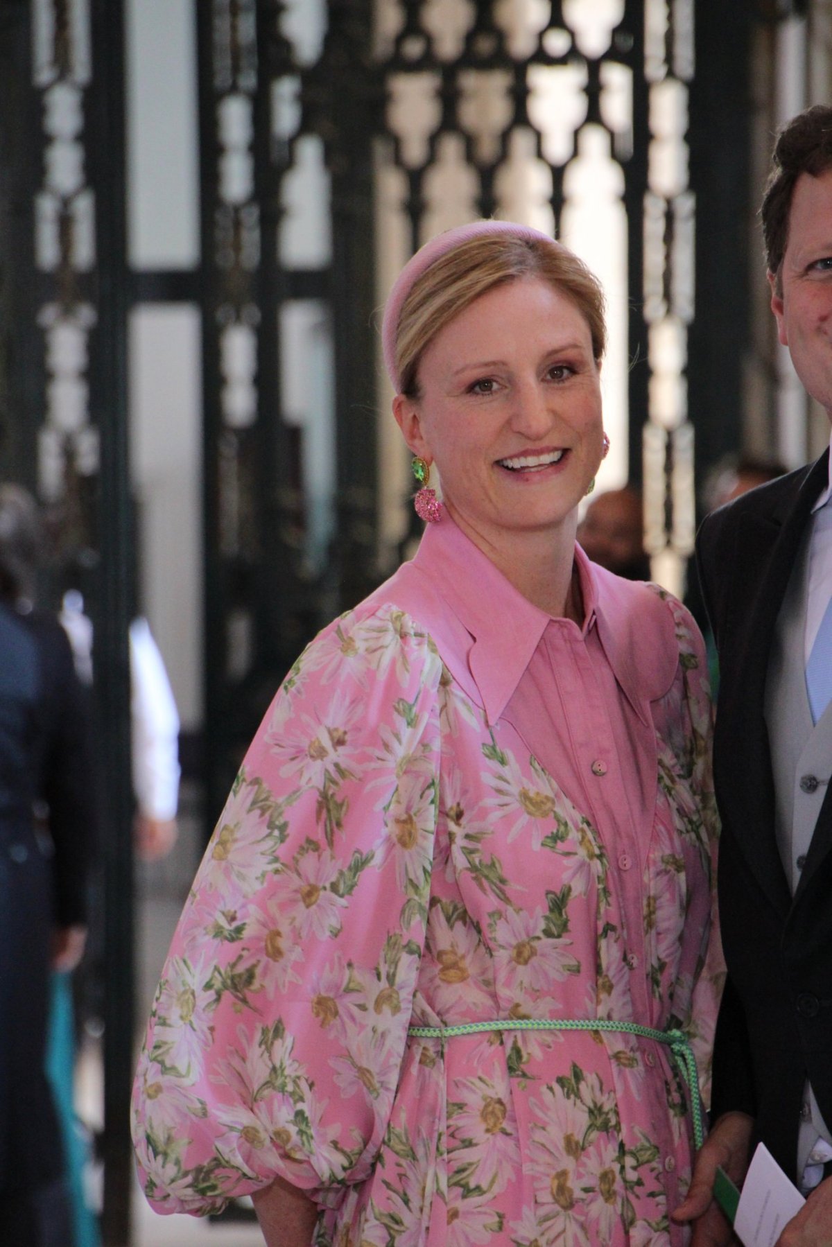 Princess Sophie of Prussia attends the wedding of Infanta Maria Francisca de Braganza and Duarte de Sousa Araújo Martins in Marfa, Portugal on October 7, 2023 (Photograph © NettyRoyal. Do not reproduce.)