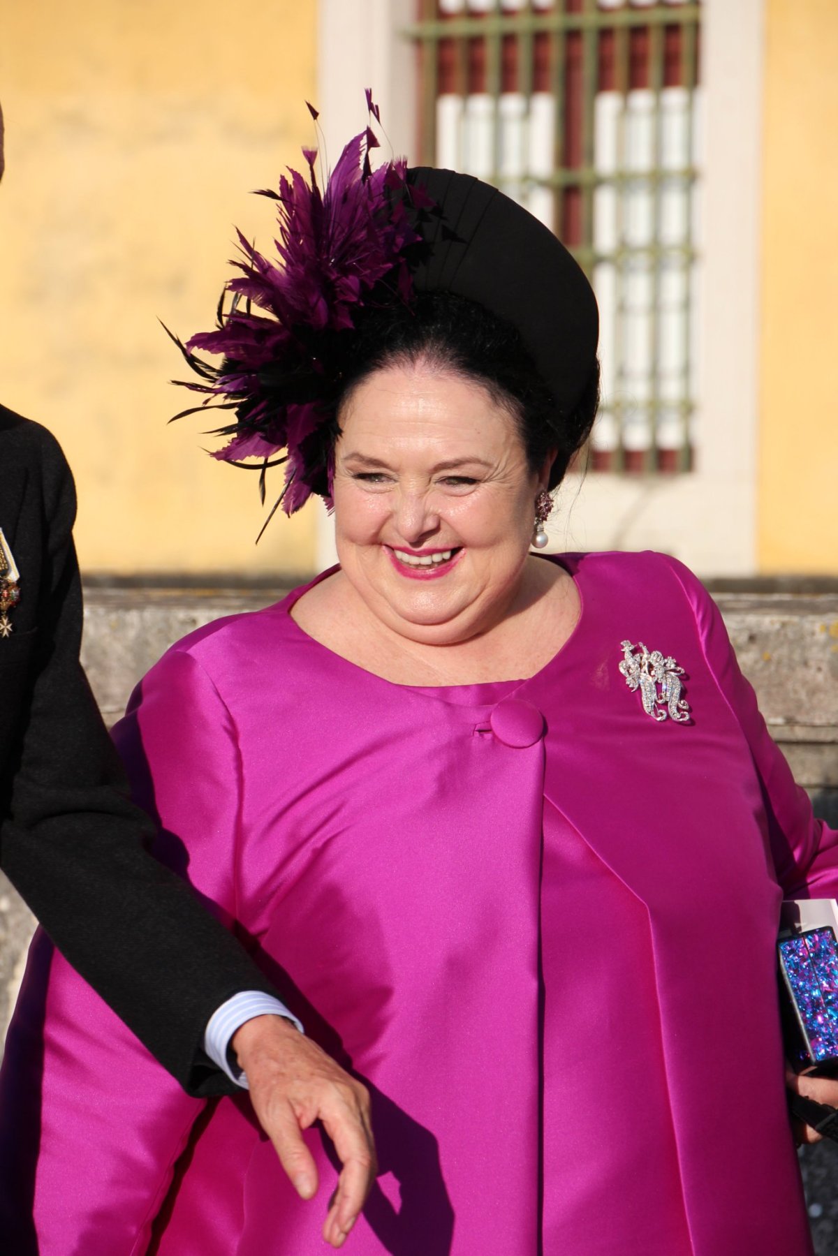 Grand Duchess Maria Vladimirovna of Russia attends the wedding of Infanta Maria Francisca de Braganza and Duarte de Sousa Araújo Martins in Marfa, Portugal on October 7, 2023 (Photograph © NettyRoyal. Do not reproduce.)