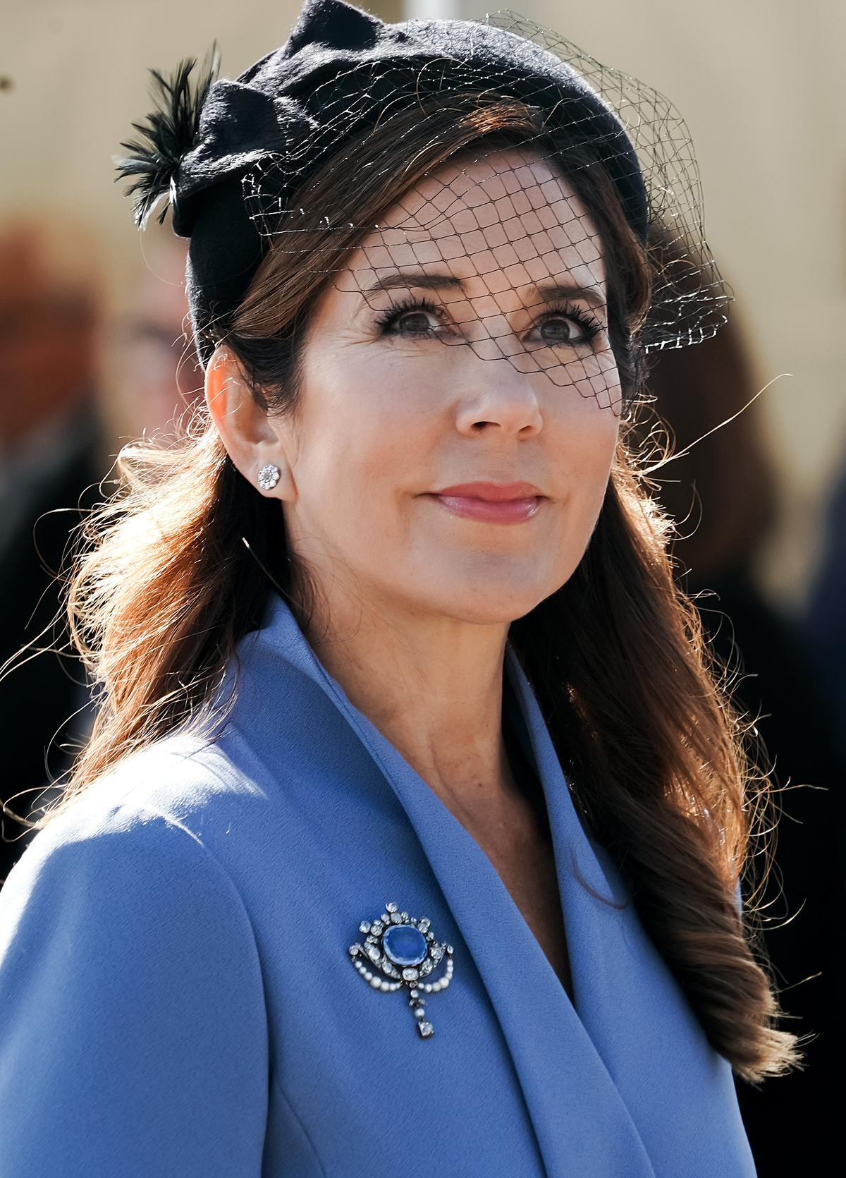 Crown Princess Mary of Denmark attends a ceremony marking Flag Day in Copenhagen on September 5, 2020 (KELD NAVNTOFT/Ritzau Scanpix/AFP via Getty Images)