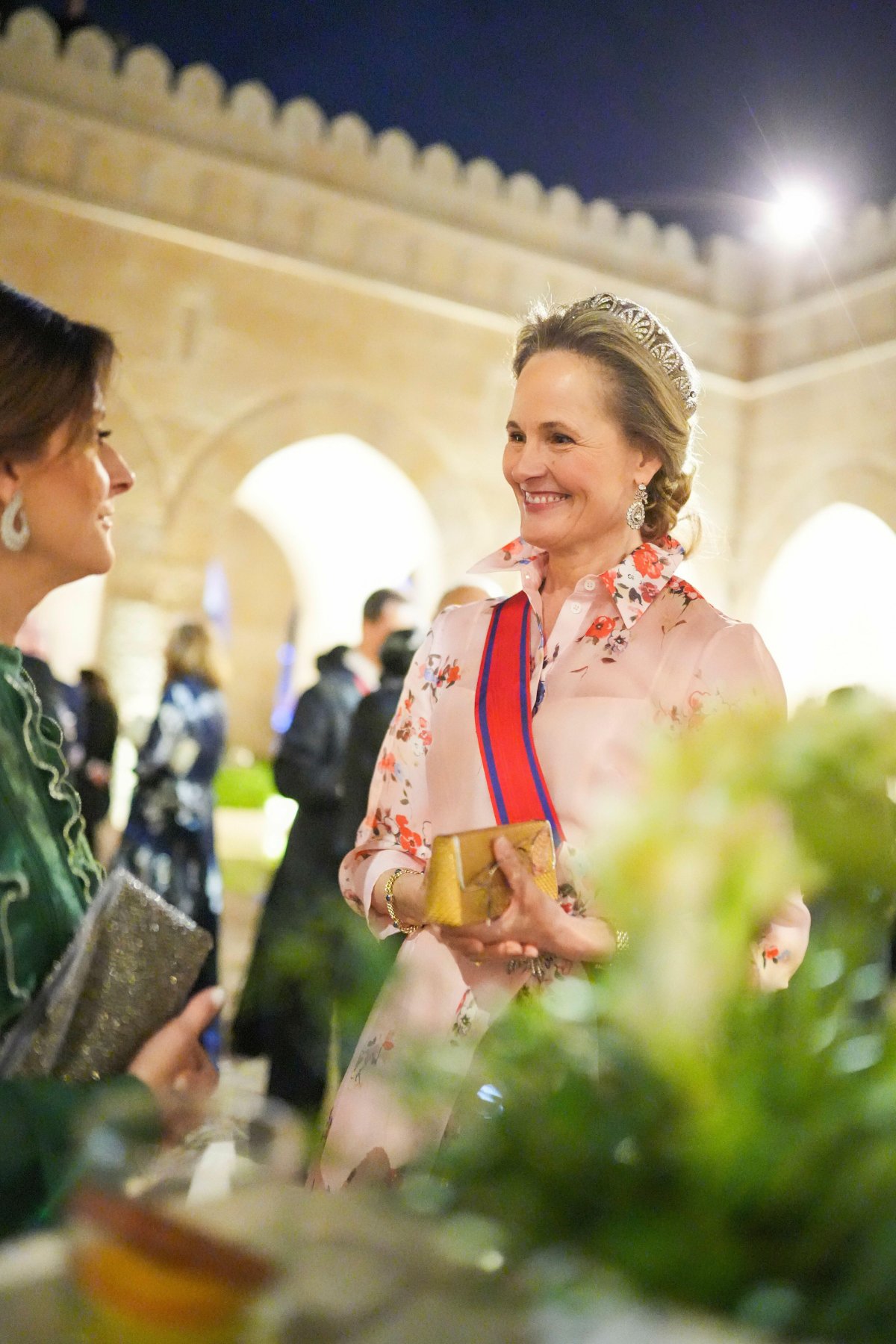 Hereditary Princess Sophie of Liechtenstein attends a banquet following the wedding of Crown Prince Hussein and Princess Rajwa of Jordan on June 1, 2023 (Royal Hashemite Court/Albert Nieboer/DPA Picture Alliance/Alamy)