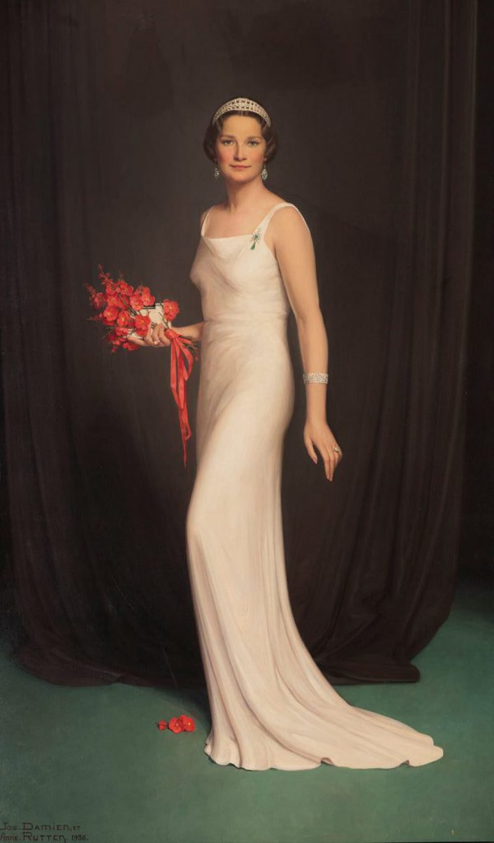 Jos Damien's portrait of Queen Astrid of Belgium (Wikimedia Commons)