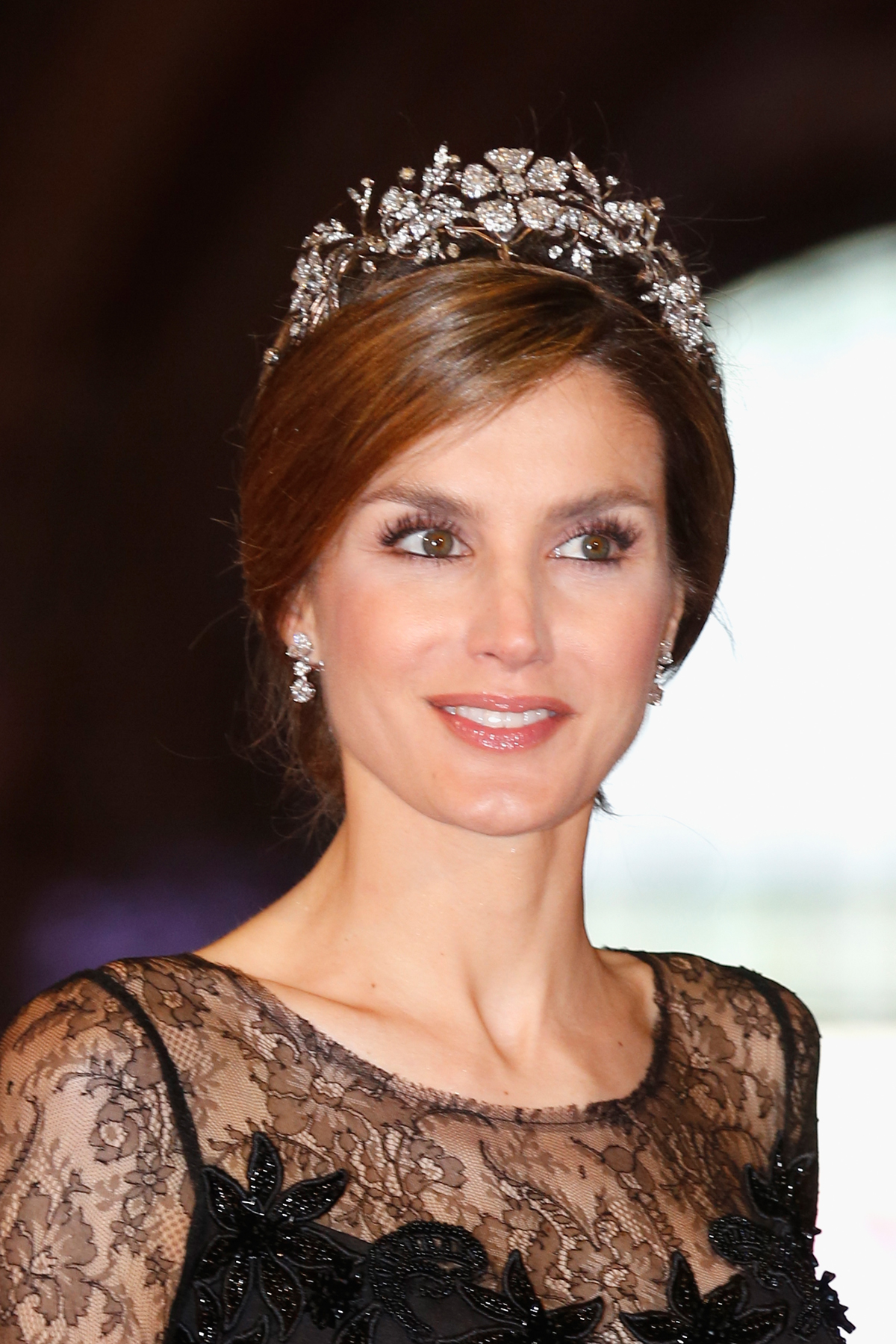 The Princess of Asturias attends a dinner hosted by Queen Beatrix of the Netherlands at the Rijksmuseum in Amsterdam on the eve of her abdication, April 29, 2013 (Michel Porro/Getty Images)