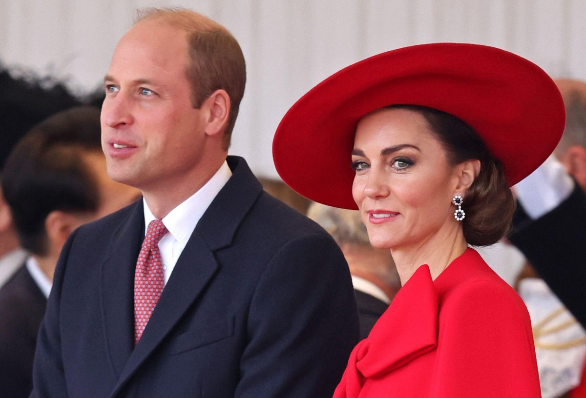 The Prince and Princess of Wales attend an official welcome ceremony for the President of South Korea at Horse Guards Parade in London on November 21, 2023 (Chris Jackson/PA Images/Alamy)