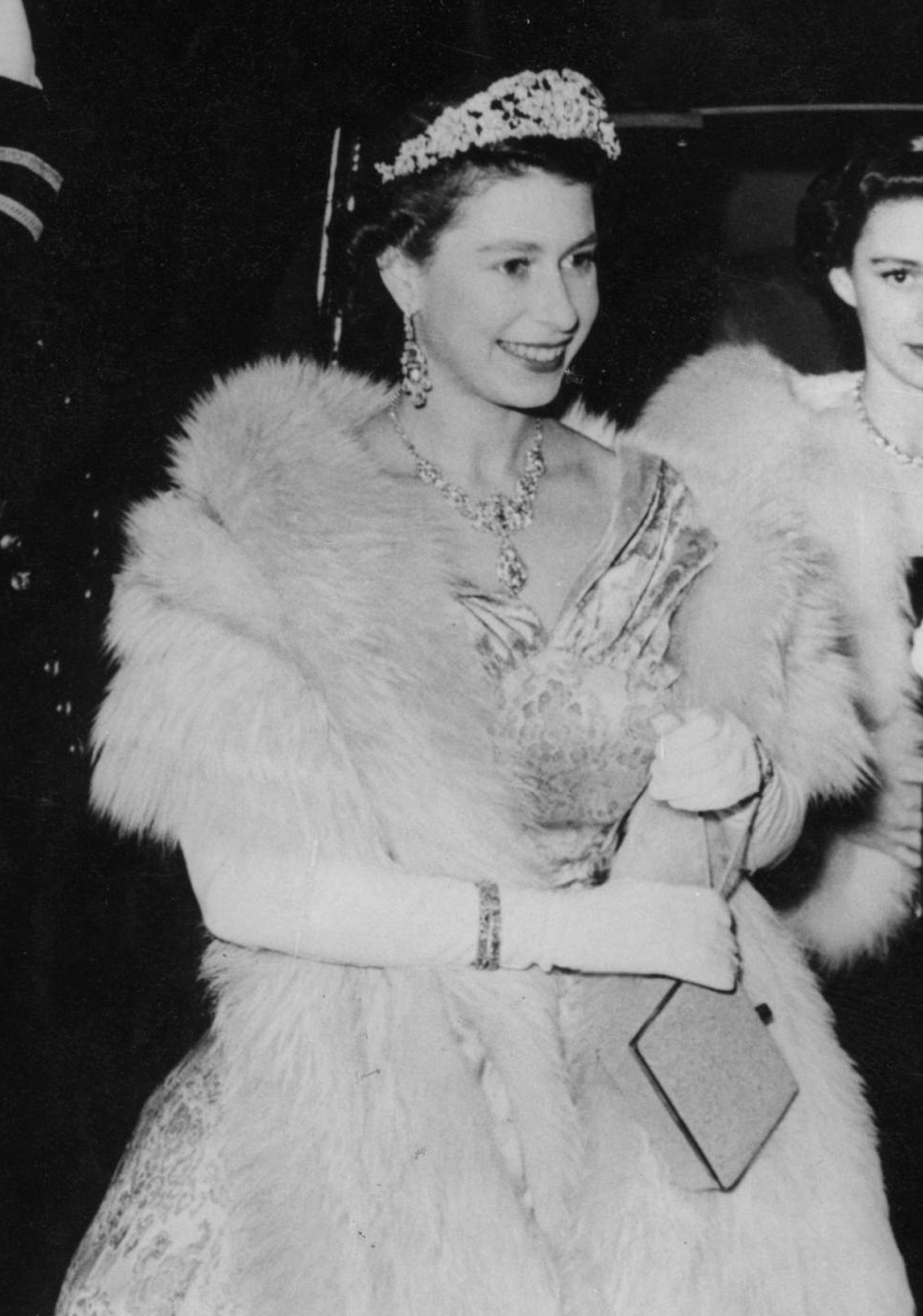 Queen Elizabeth II attends the Royal Variety Performance at the Palladium in London, November 1952 (PA Images/Alamy)