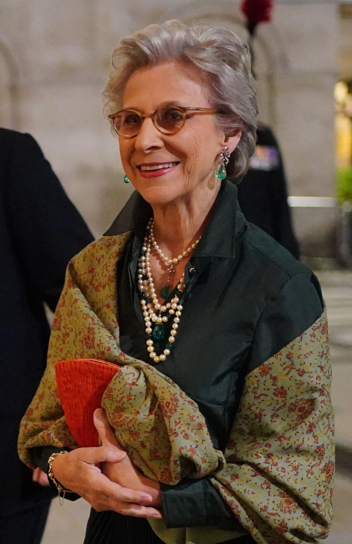The Duchess of Gloucester attends the Rifles Awards Dinner at the Guildhall in London on November 30, 2023 (Victoria Jones/PA Images/Alamy)