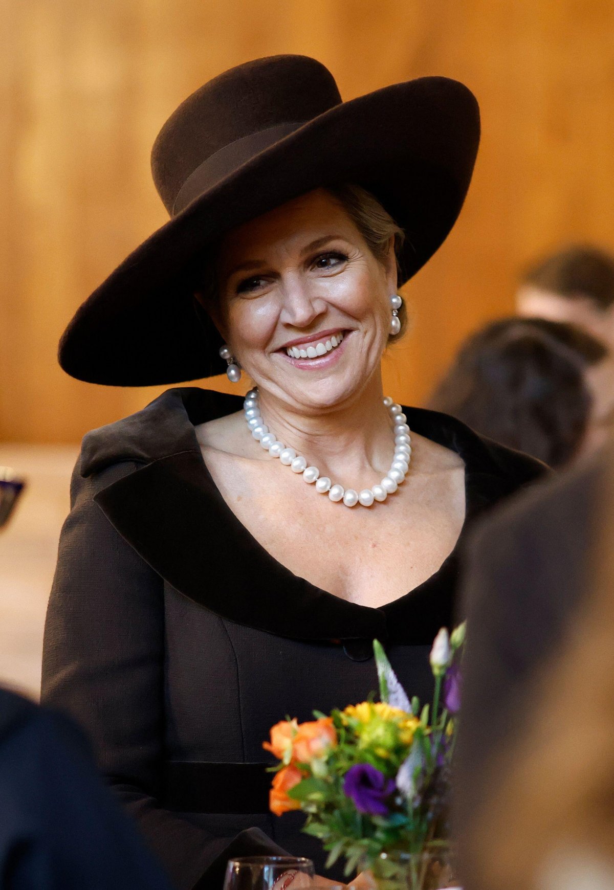 Queen Maxima of the Netherlands attends a symposium for the fourth anniversary of the Prince Claus Chair in Equity and Development in The Hague on December 6, 2023 (BAS CZERWINSKI/ANP/Alamy)