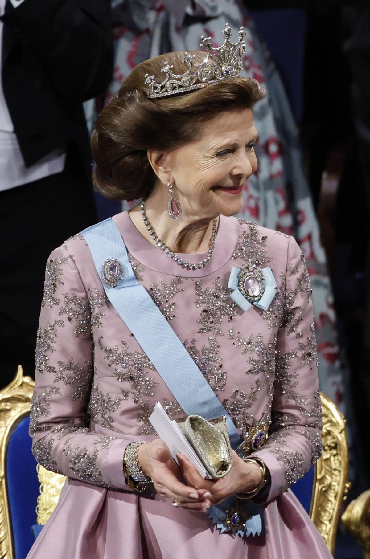 The Queen of Sweden attends the Nobel Prize ceremony in Stockholm on December 10, 2023 (Christine Olsson/TT News Agency/Alamy)