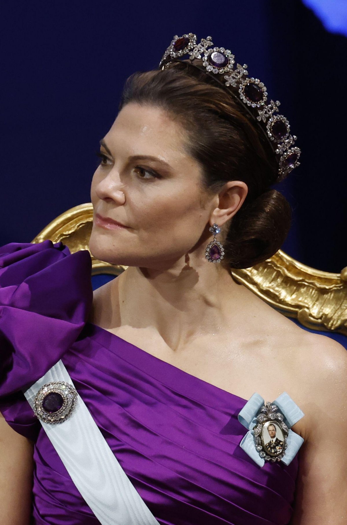 The Crown Princess of Sweden attends the Nobel Prize ceremony in Stockholm on December 10, 2023 (Christine Olsson/TT News Agency/Alamy)