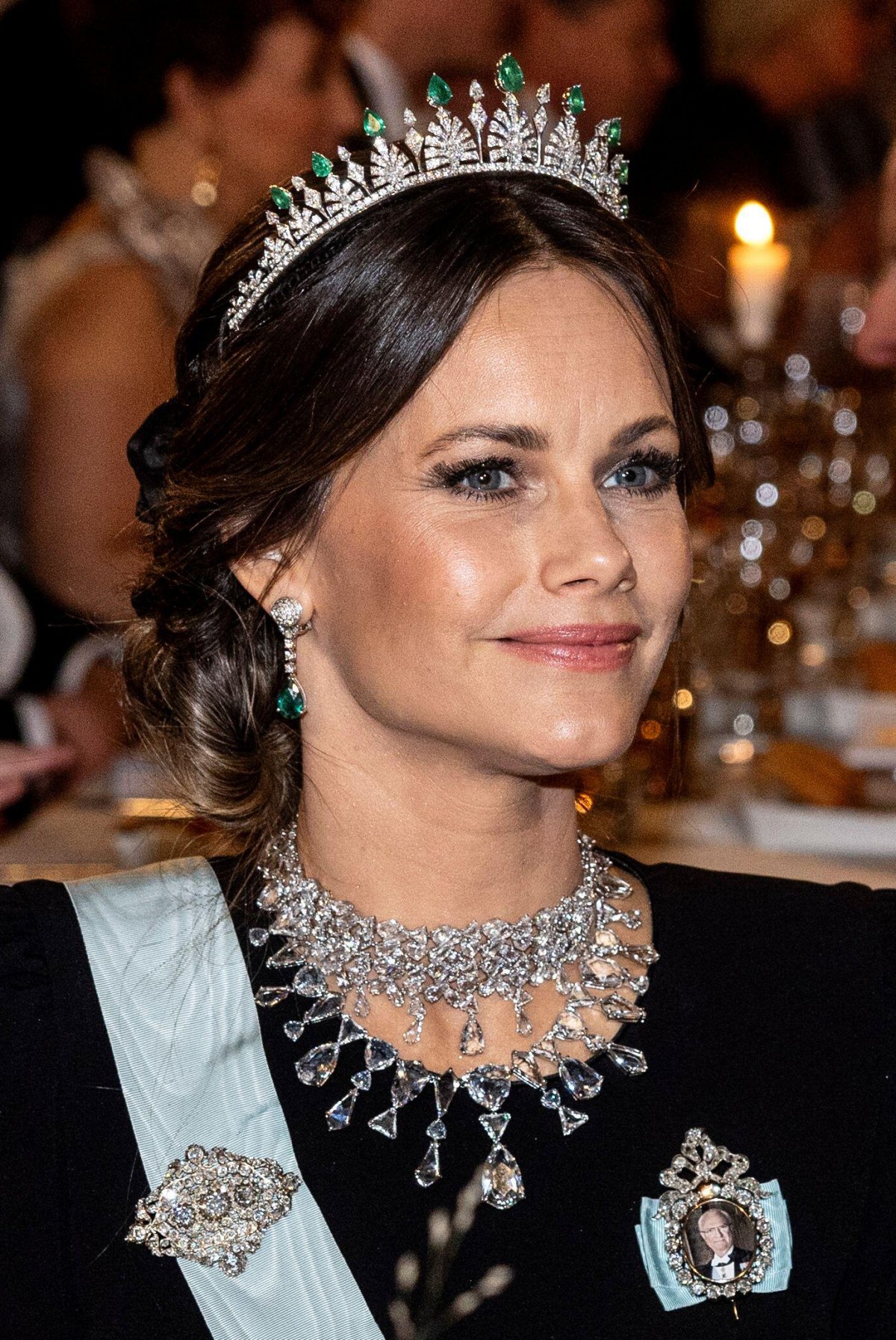 Princess Sofia of Sweden attends the Nobel Prize banquet in Stockholm on December 10, 2023 (Christine Olsson/TT News Agency/Alamy)