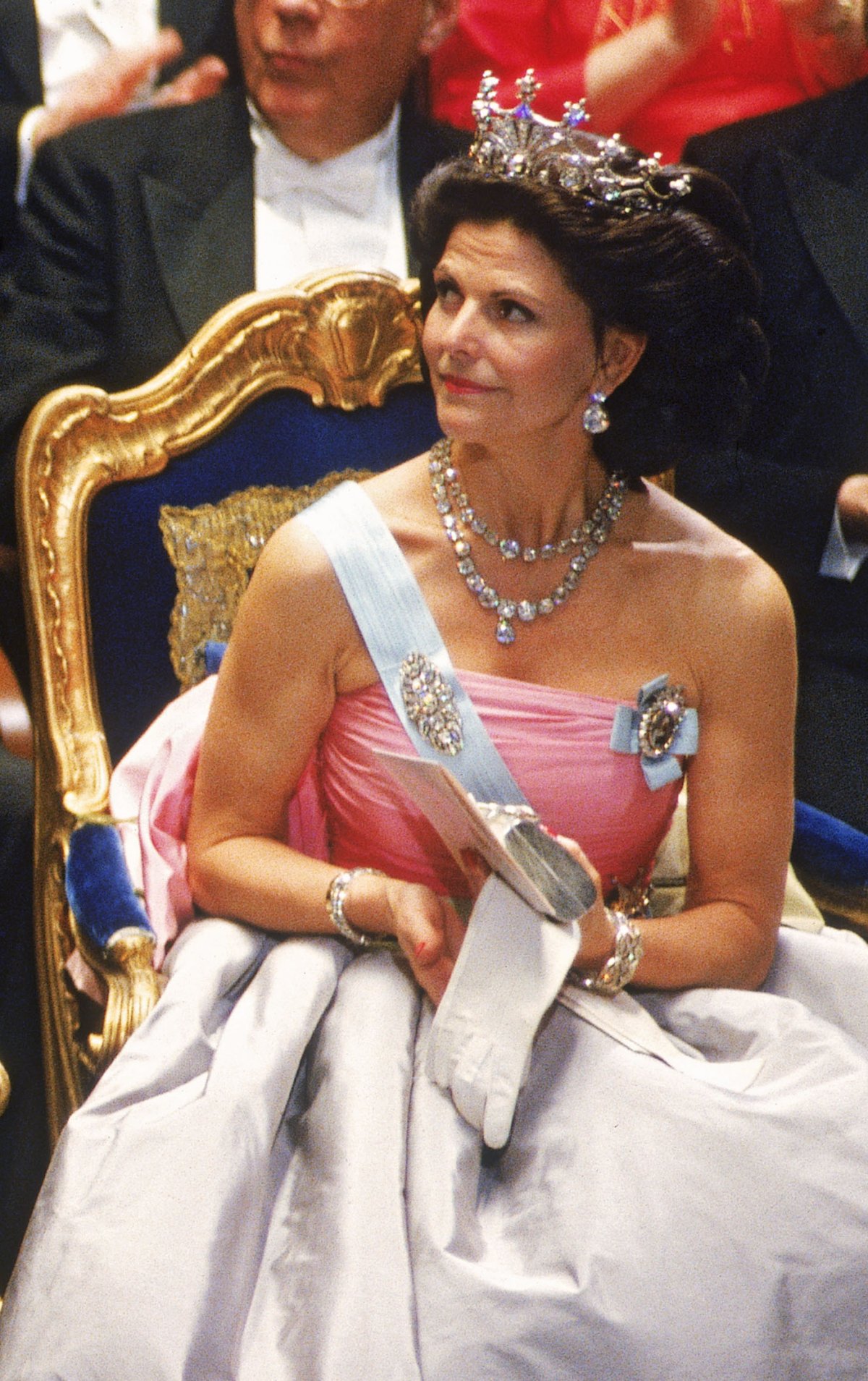 Queen Silvia of Sweden attends the Nobel Prize ceremony in Stockholm on December 10, 1995 (Chad Ehlers/Alamy)