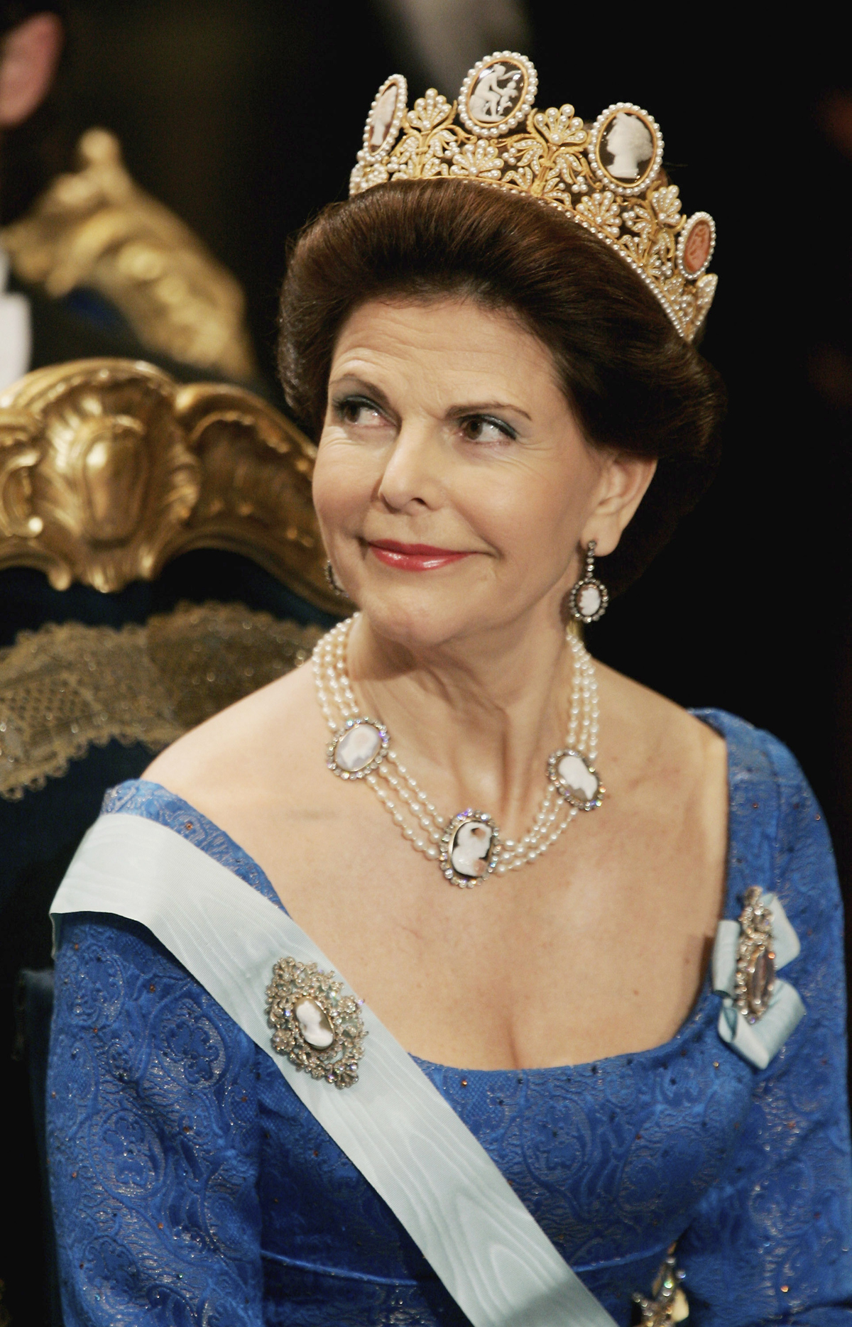 Queen Silvia of Sweden attends the Nobel Prize ceremony in Stockholm on December 10, 2005 (Pascal Le Segretain/Getty Images)