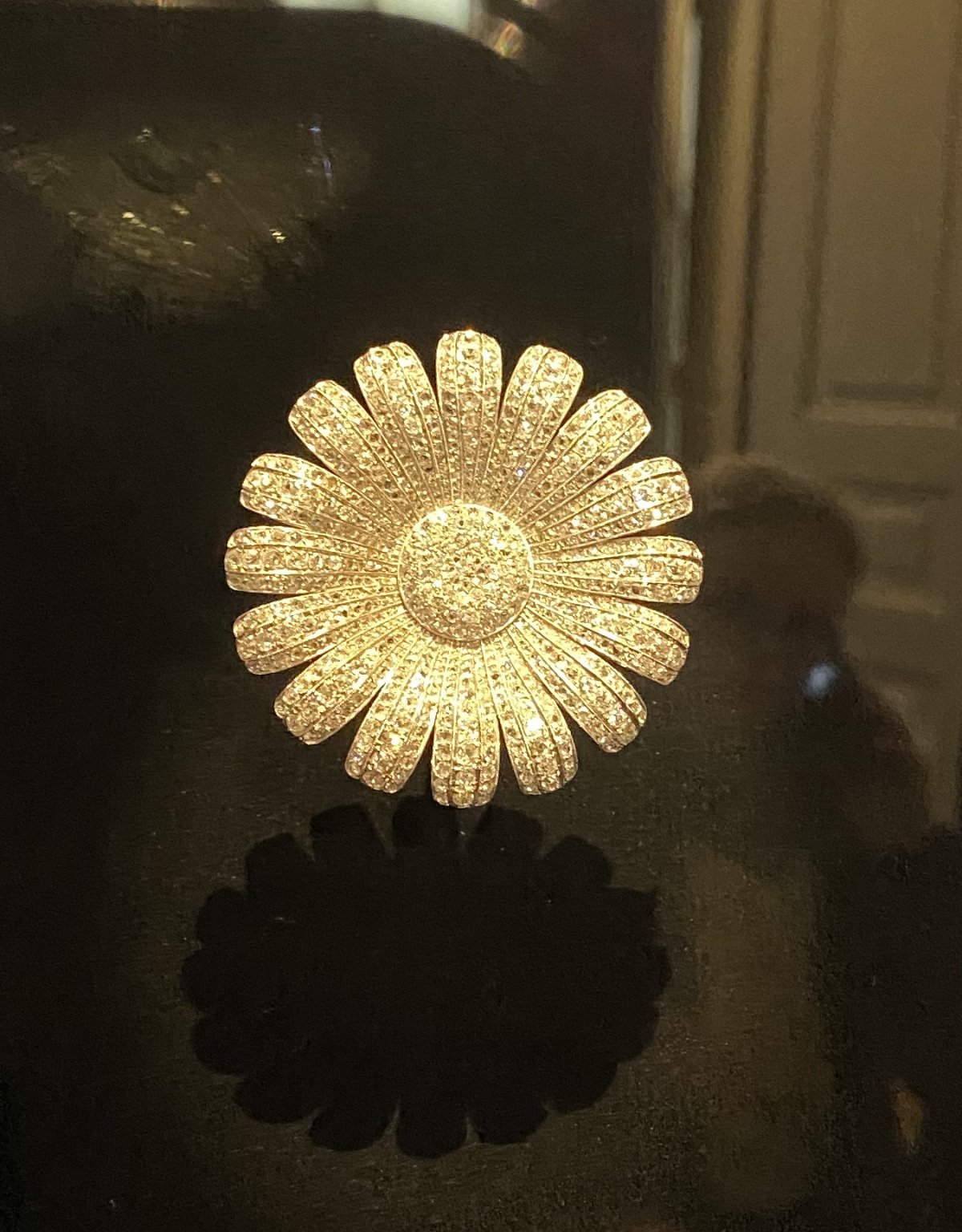 The Diamond Daisy Brooch is displayed at the Amalienborg Museum, 2022 (Photo generously shared by reader Kim; do not reproduce)