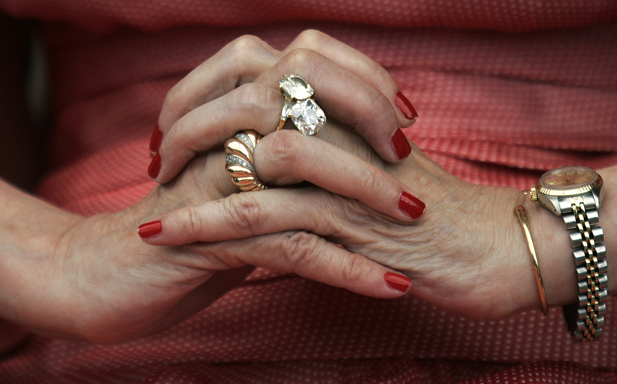Queen Margrethe II of Denmark gives a press conference in Athens on May 25, 2006 (ARIS MESSINIS/AFP/Getty Images)