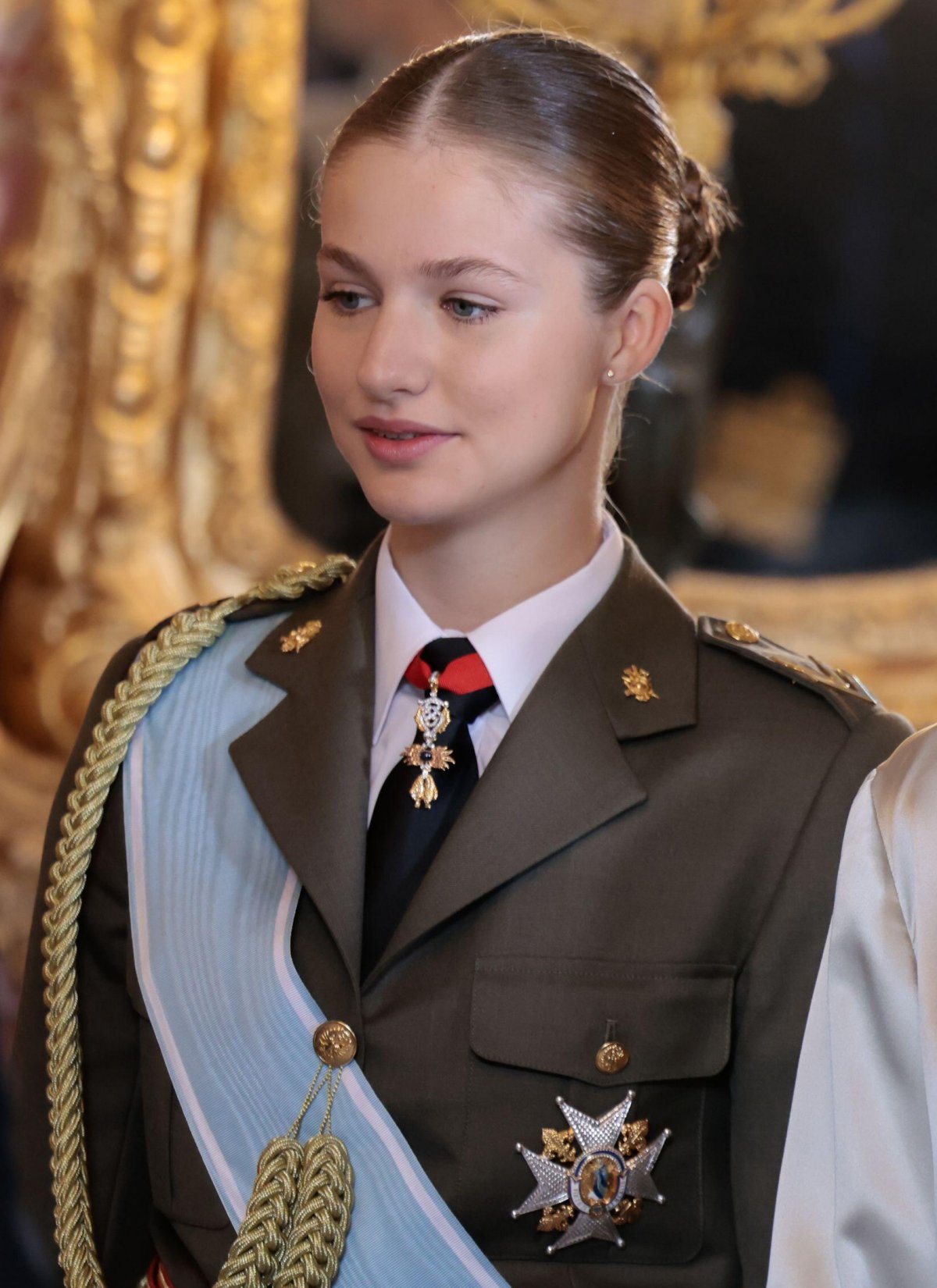 The Princess of Asturias attends the Pascua Militar reception at the Royal Palace in Madrid on January 6, 2024 (Oscar Gonzalez/Alamy)