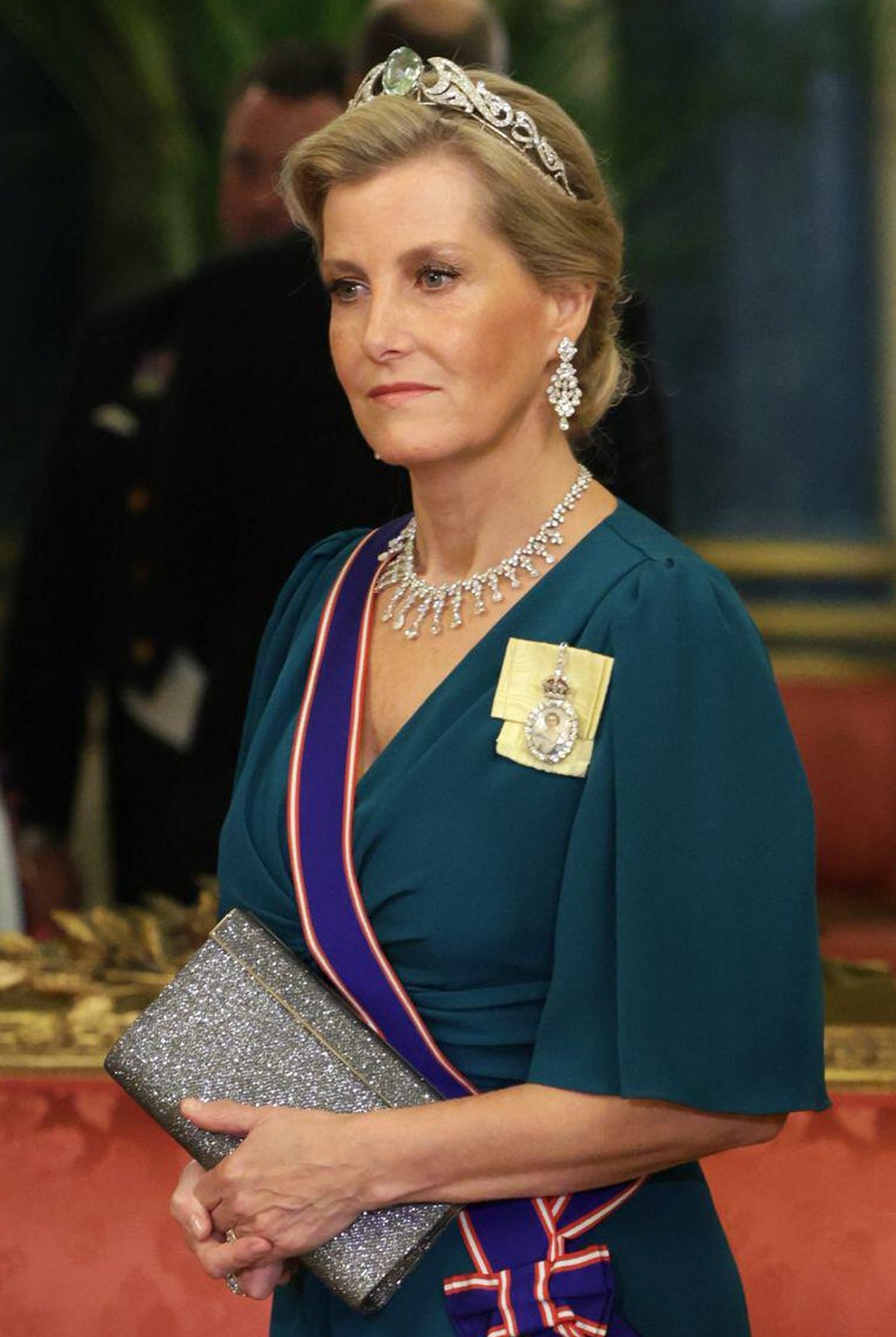 The Countess of Wessex and Forfar attends a state banquet at Buckingham Palace in London in honor of the visiting President of South Africa on November 22, 2022 (Chris Jackson/PA Images/Alamy)