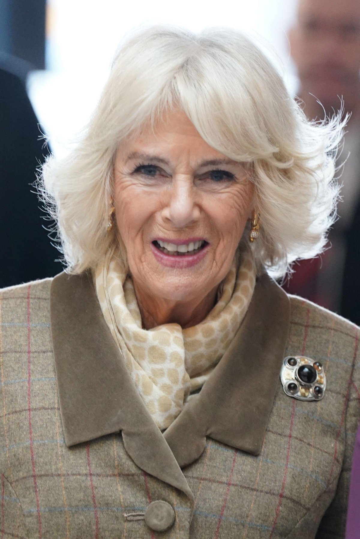 Queen Camilla opens the new Safe Space during a visit to Aberdeen Art Gallery on January 18, 2024 (Andrew Milligan/PA Images/Alamy)