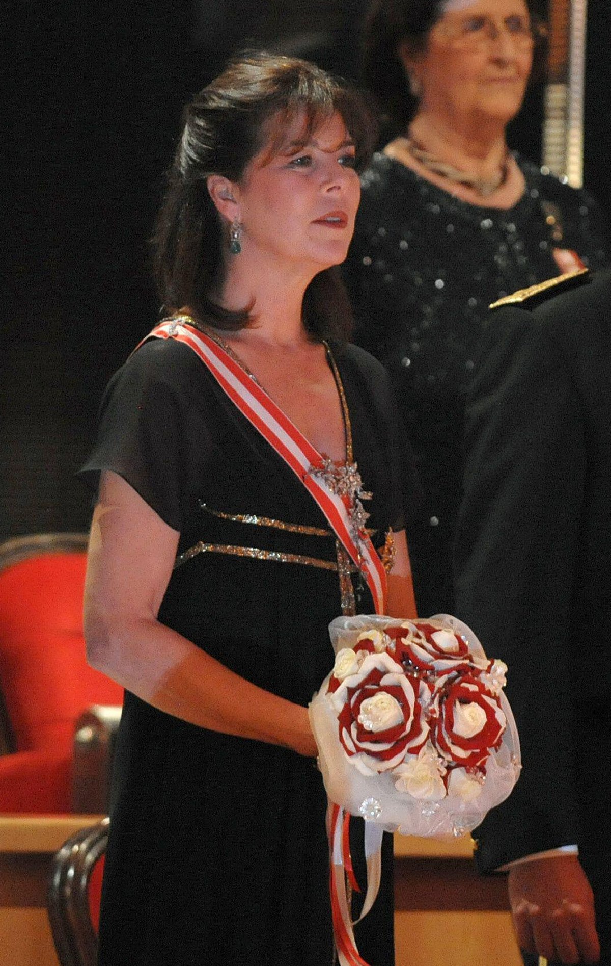 Princess Caroline of Monaco attends the National Day opera gala in Monte Carlo on November 19, 2008 (Nebinger-Orban/Abaca Press/Alamy)